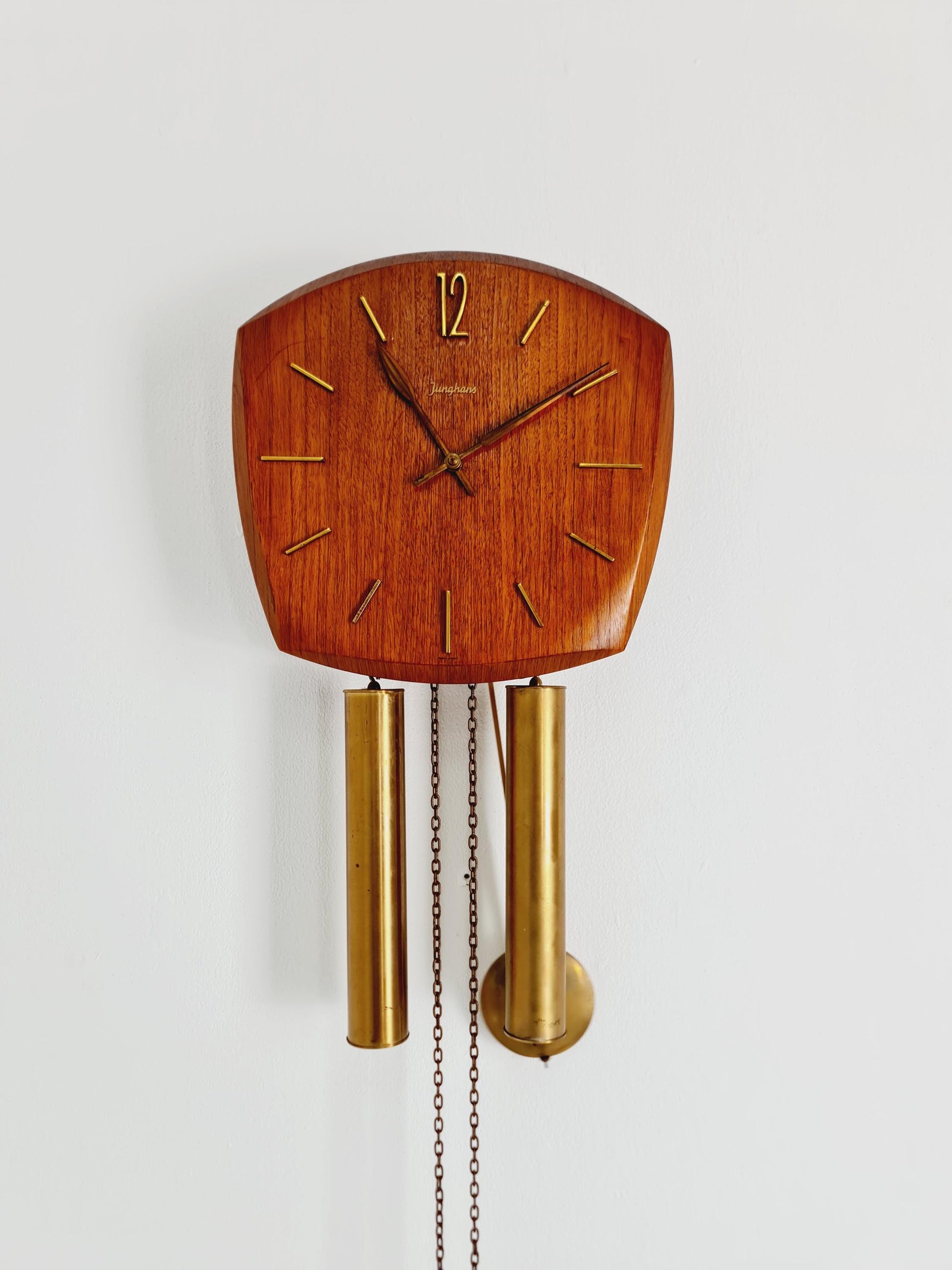 Vintage Junghans Mid-Century Teak Wall Clock - 1960s German Design