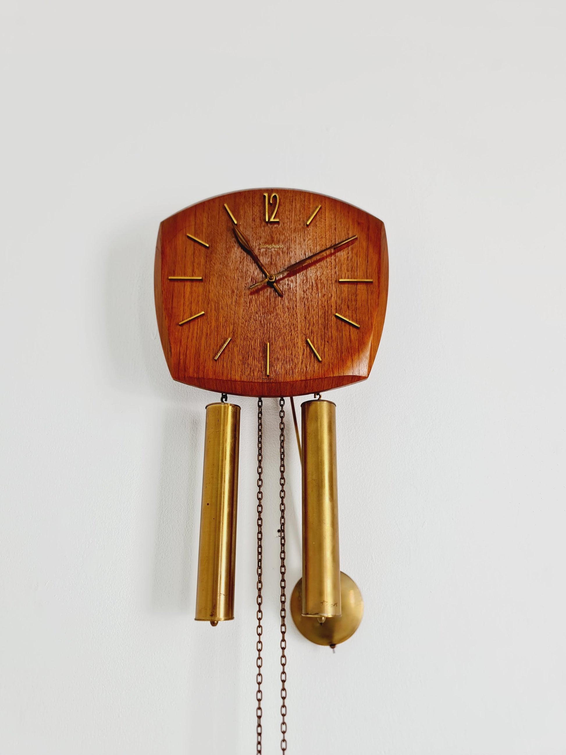 Vintage Junghans Mid-Century Teak Wall Clock - 1960s German Design