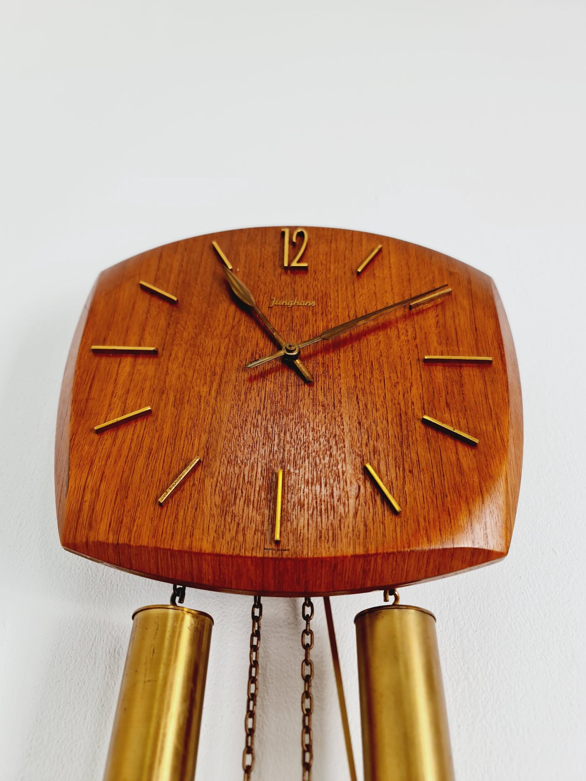 Vintage Junghans Mid-Century Teak Wall Clock - 1960s German Design