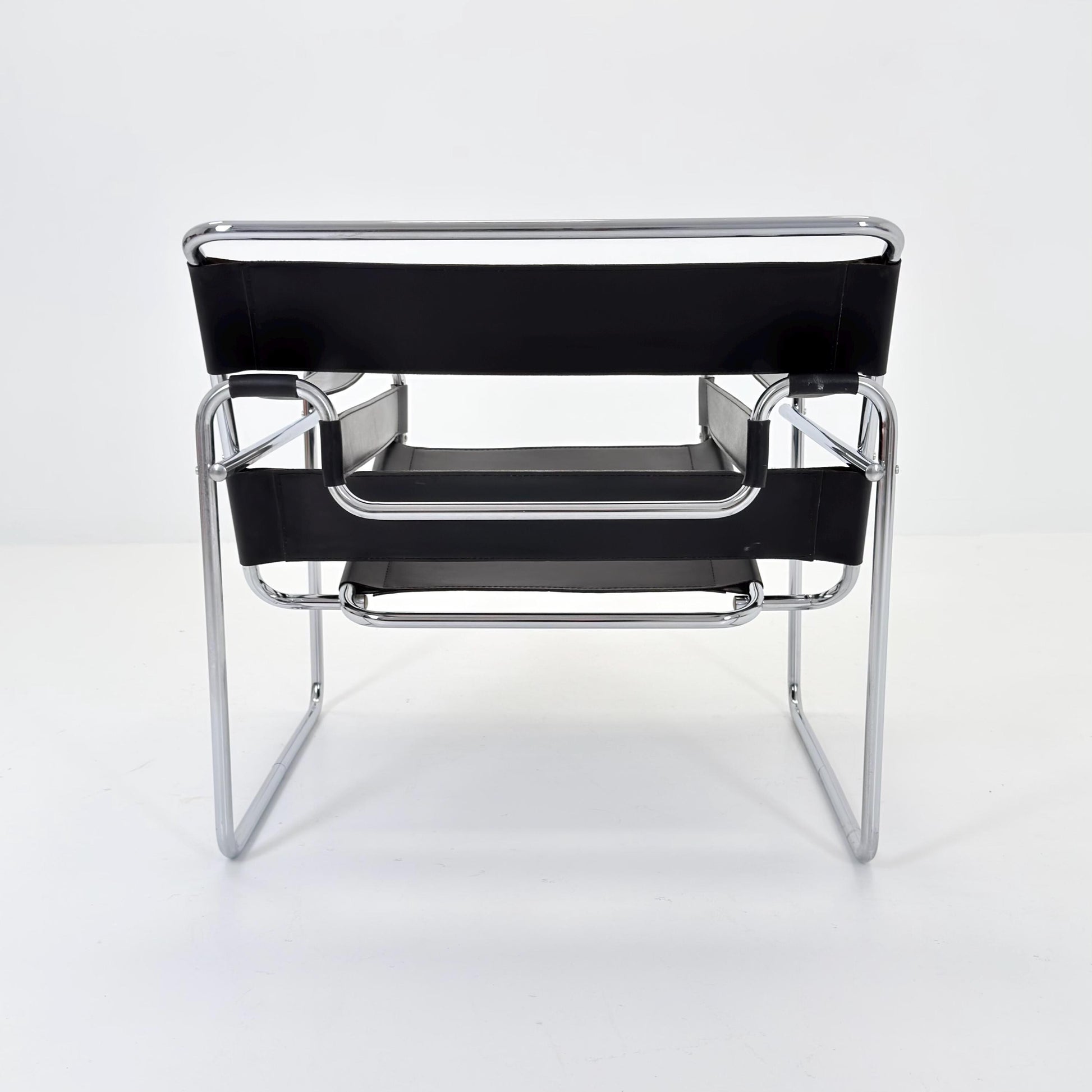 Mid century black B3 armchair WASSILY by Marcel Brauer, 1990s Italy