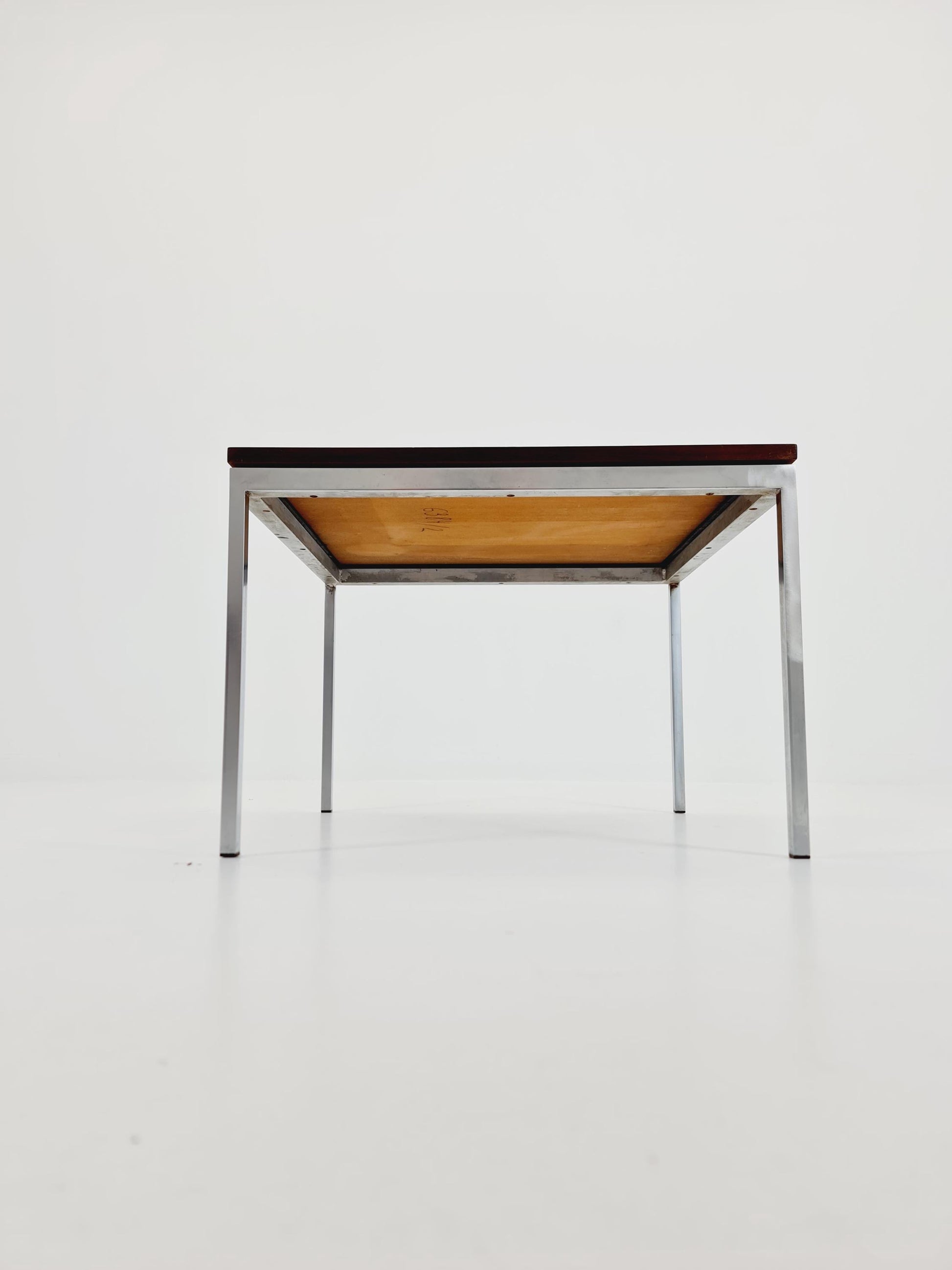 German Teak with chrom legs Coffee /Side Table Table by By knoll international , 1960s