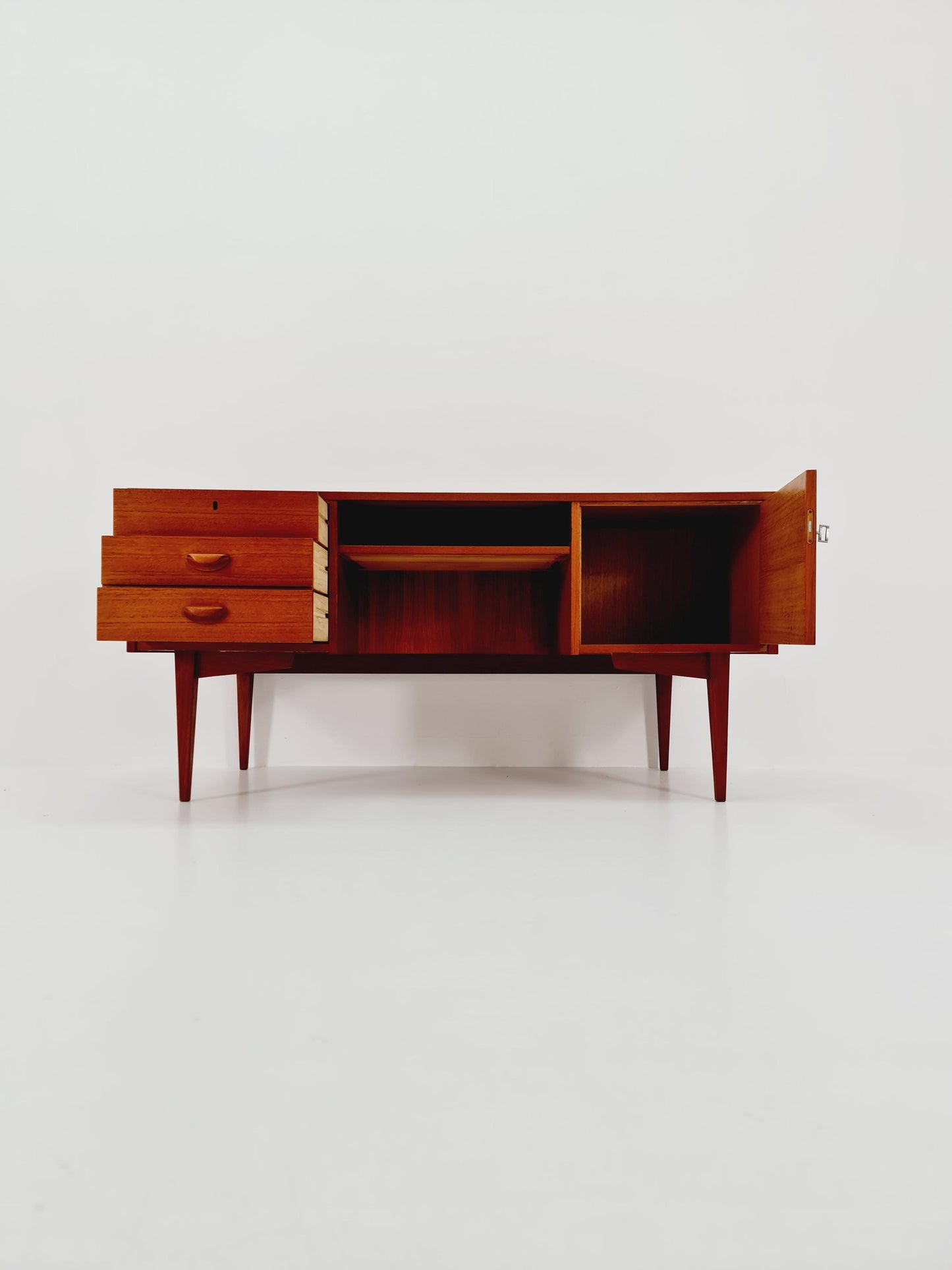 German teak desk by Hilker for Omnia, 1960s