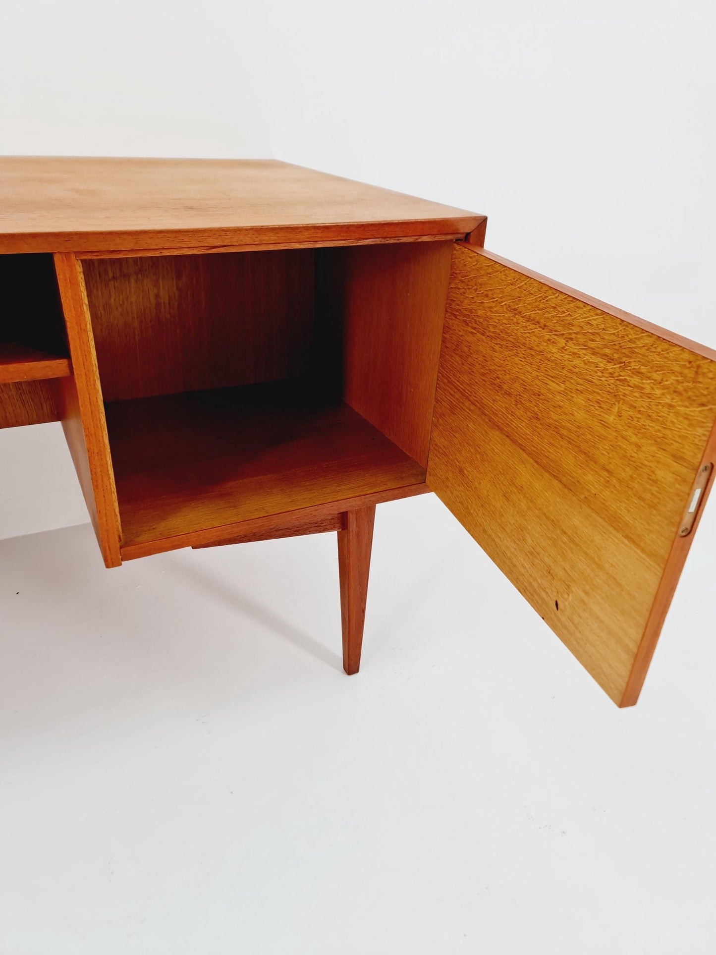 German teak desk by Hilker for Omnia, 1960s