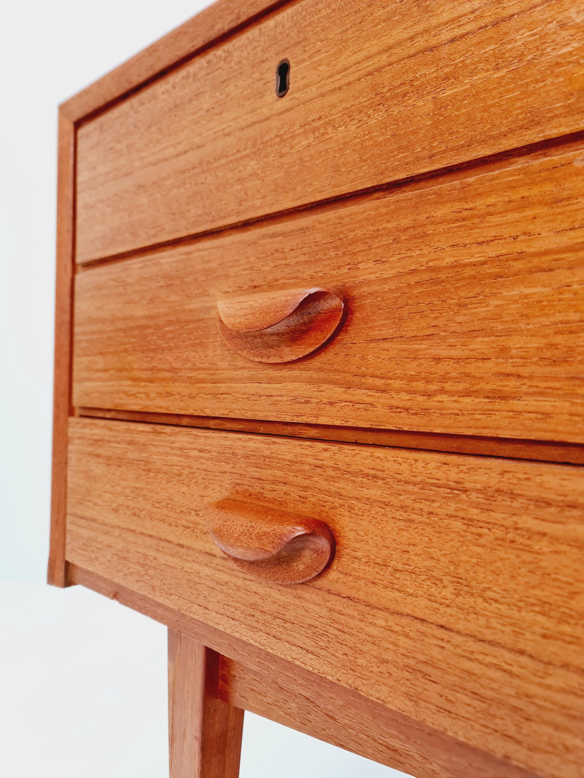 German teak desk by Hilker for Omnia, 1960s