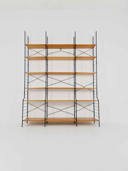Freestanding vintage string bookshelf in Eshe , 1950s by WHB Germnay