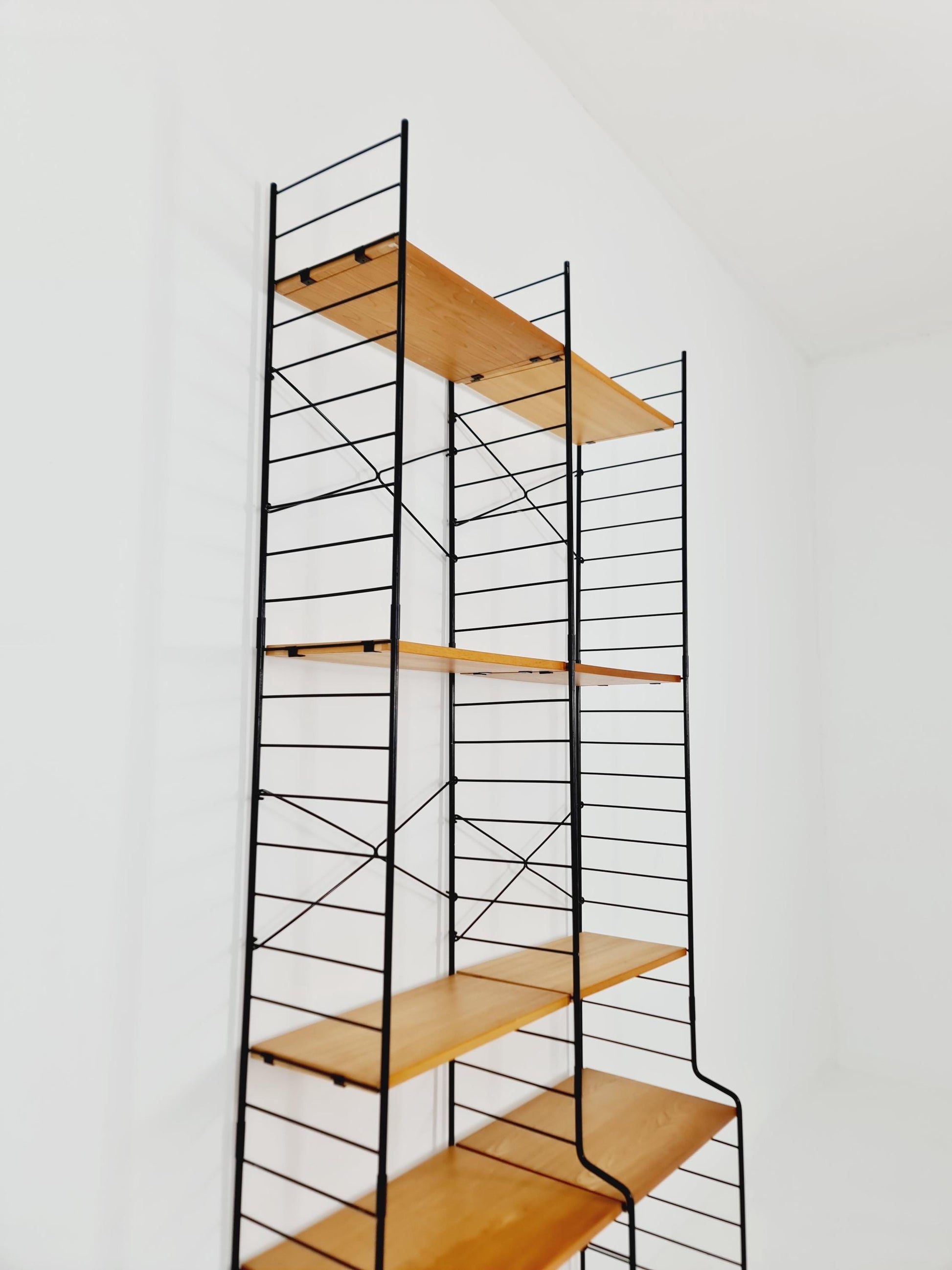 Freestanding vintage string bookshelf in Eshe , 1950s by WHB Germnay