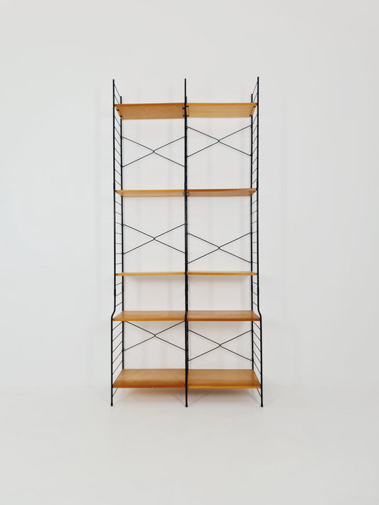 Freestanding vintage string bookshelf in Eshe , 1950s by WHB Germnay