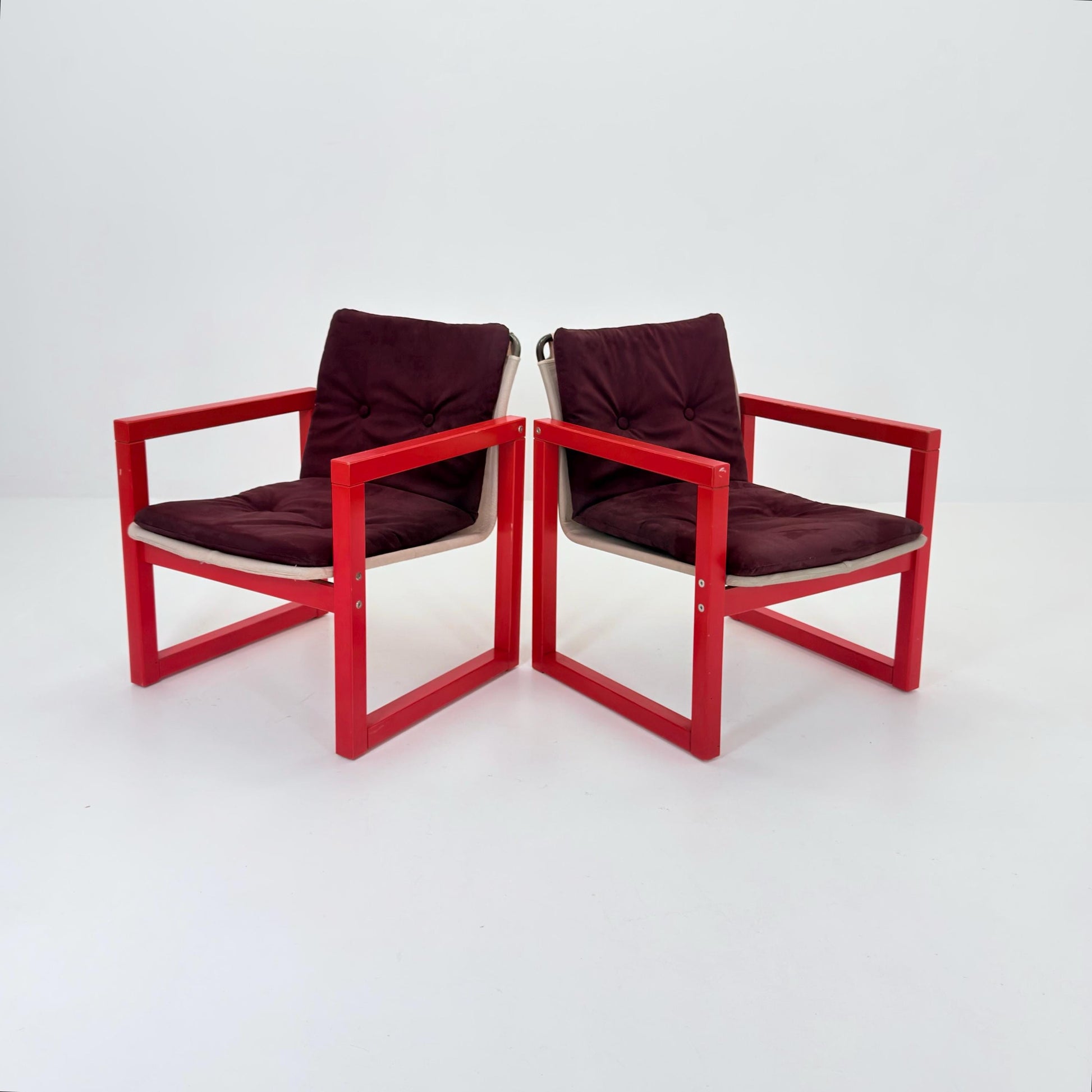 Mid Century Diana Safari Lounge Chairs – Set of Two by Karin Mobring for IKEA, 1970s