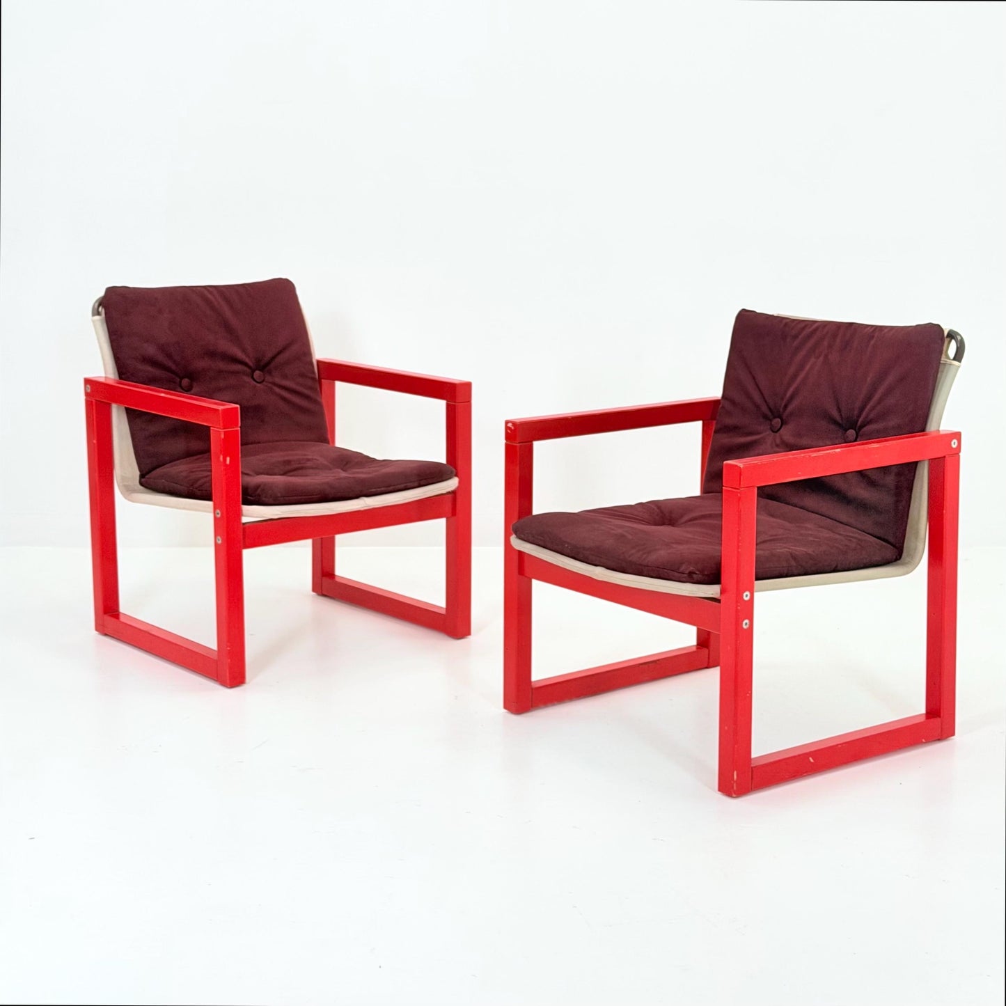 Mid Century Diana Safari Lounge Chairs – Set of Two by Karin Mobring for IKEA, 1970s