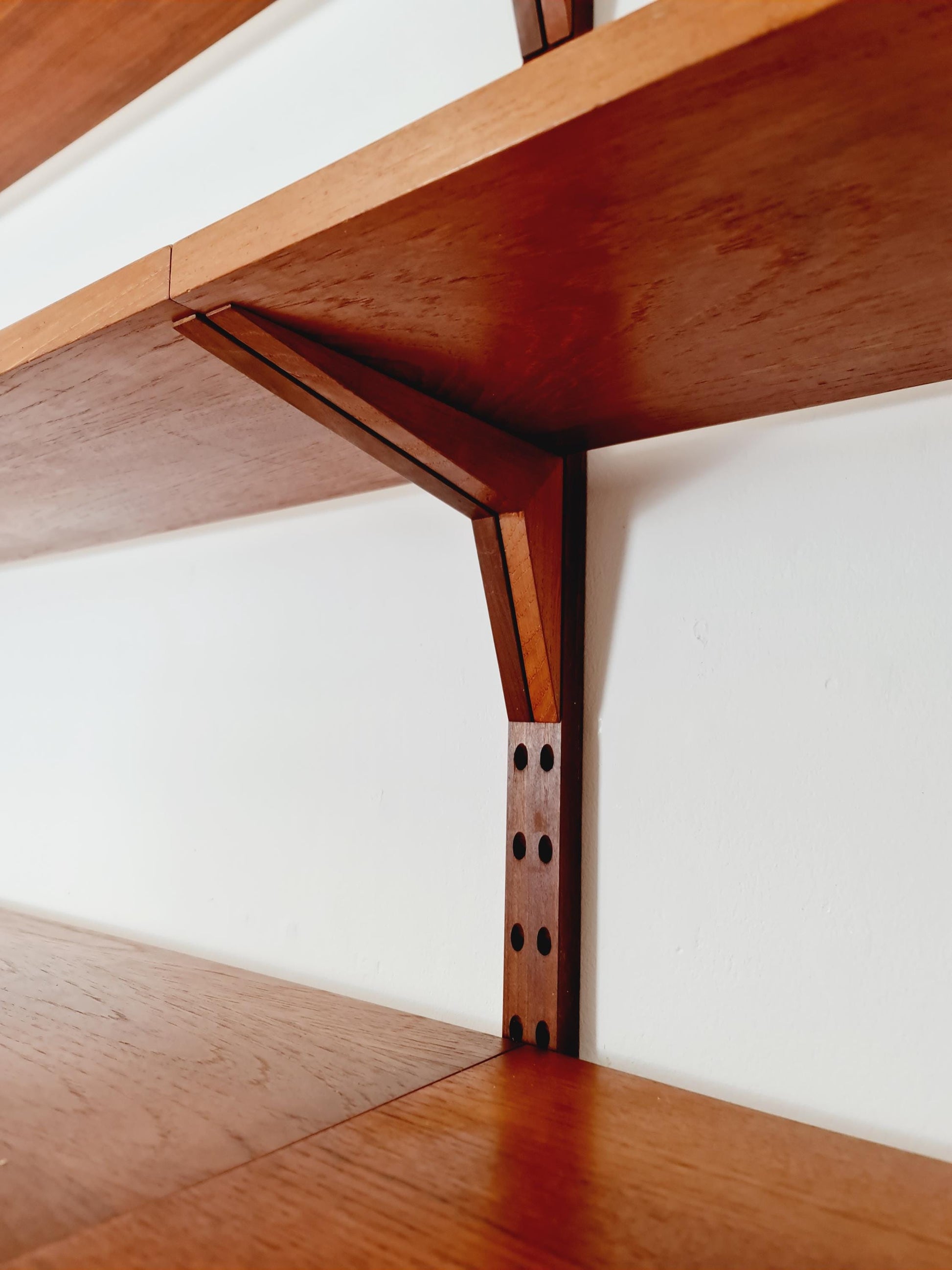 Big Mid century Danish Teak Wall Unit with 3 cabinets by Poul Cadovius for Cado, Denmark, 1960s