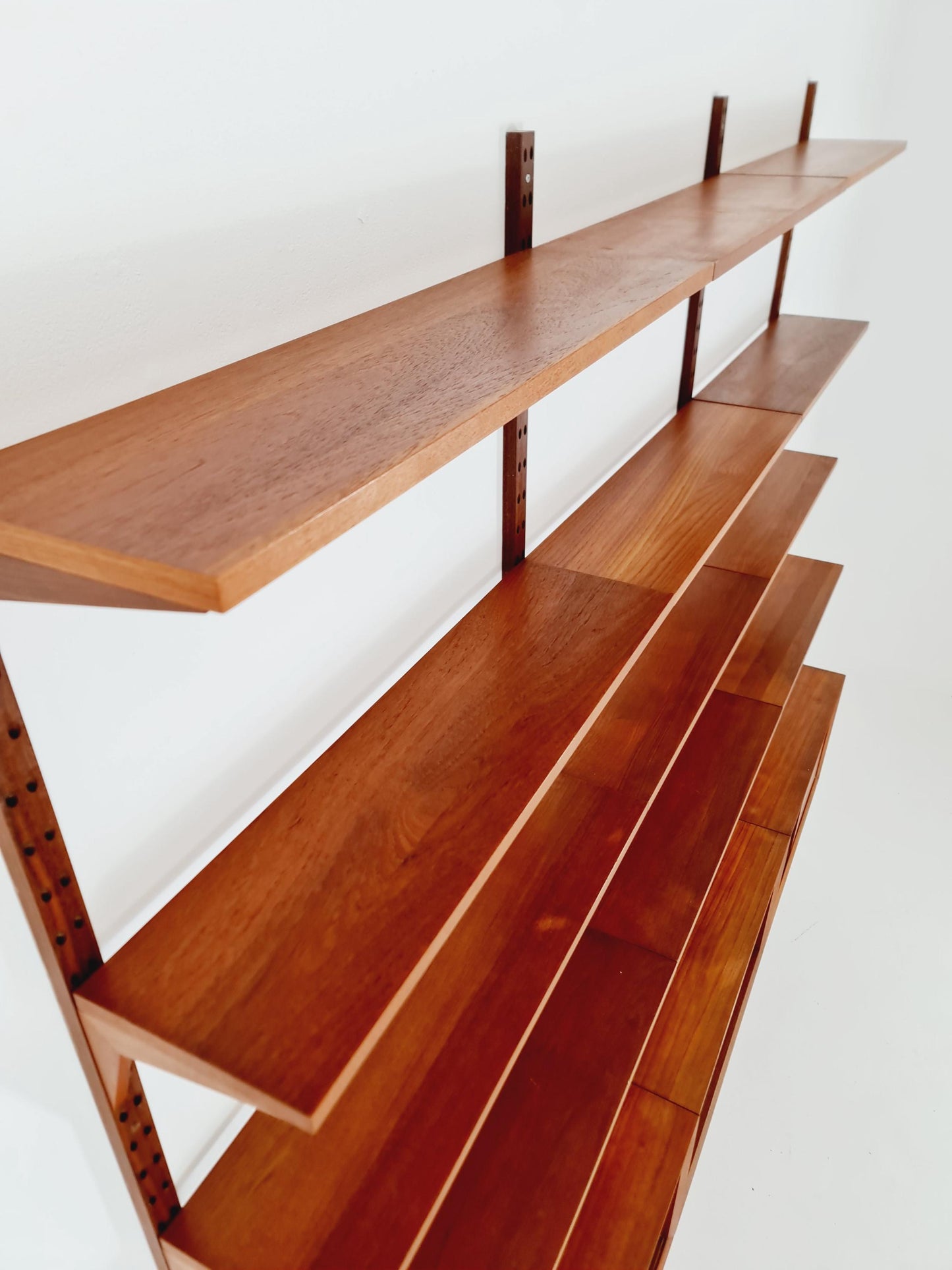 Big Mid century Danish Teak Wall Unit with 3 cabinets by Poul Cadovius for Cado, Denmark, 1960s