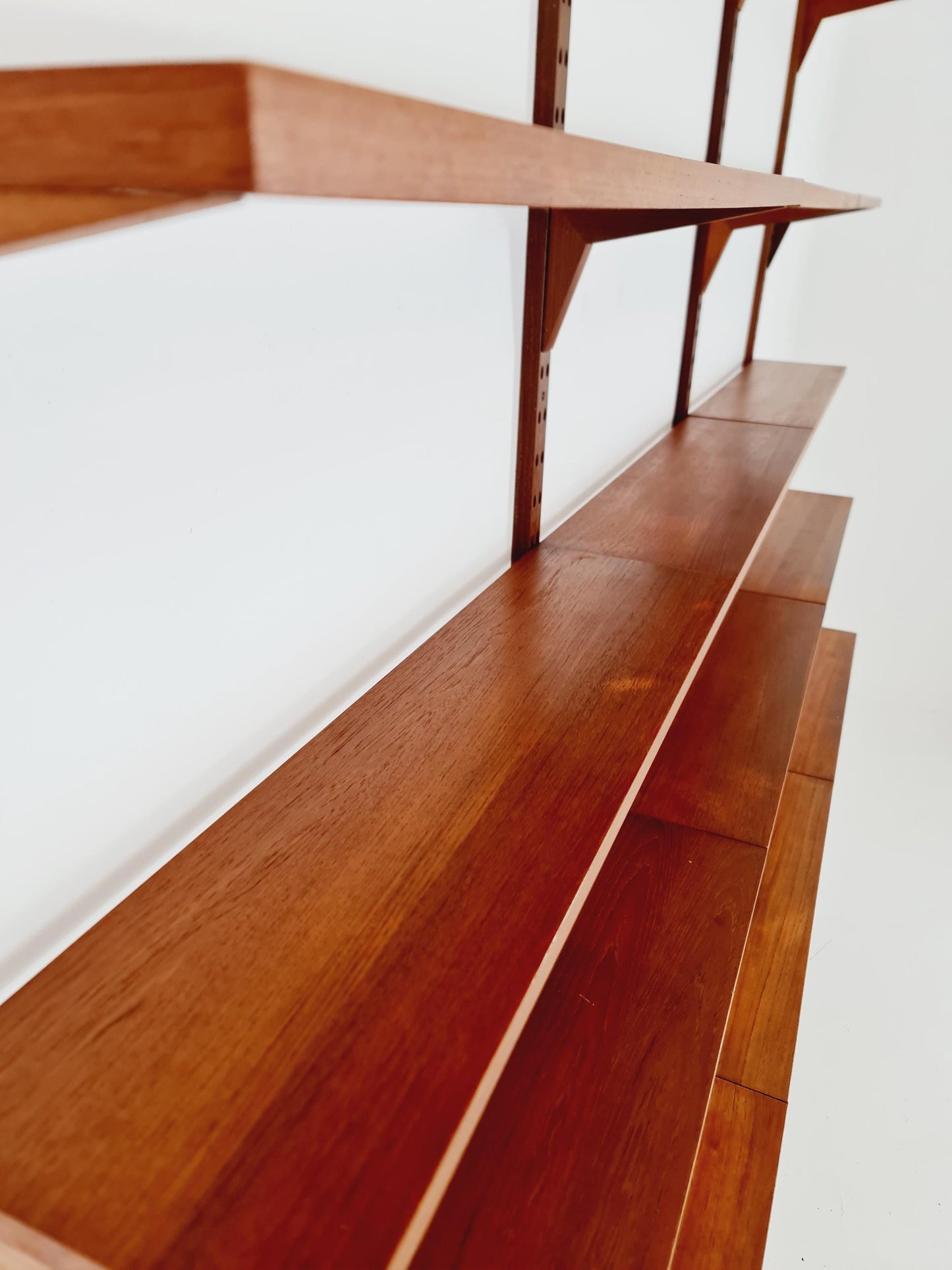 Big Mid century Danish Teak Wall Unit with 3 cabinets by Poul Cadovius for Cado, Denmark, 1960s