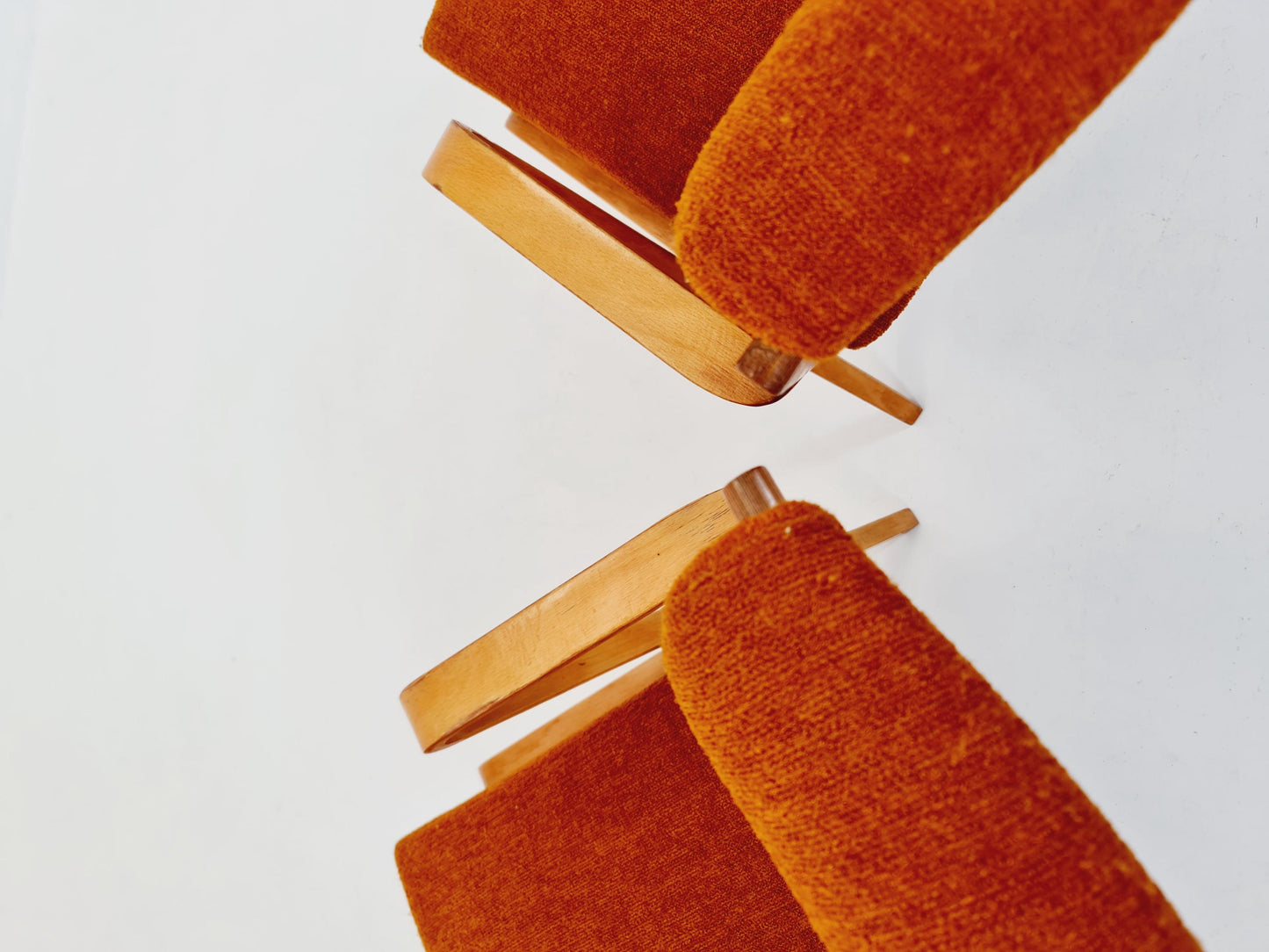 Bau haus pair of German lounge armchair By Selman Selmanagic for VEB Hellerau 1950s