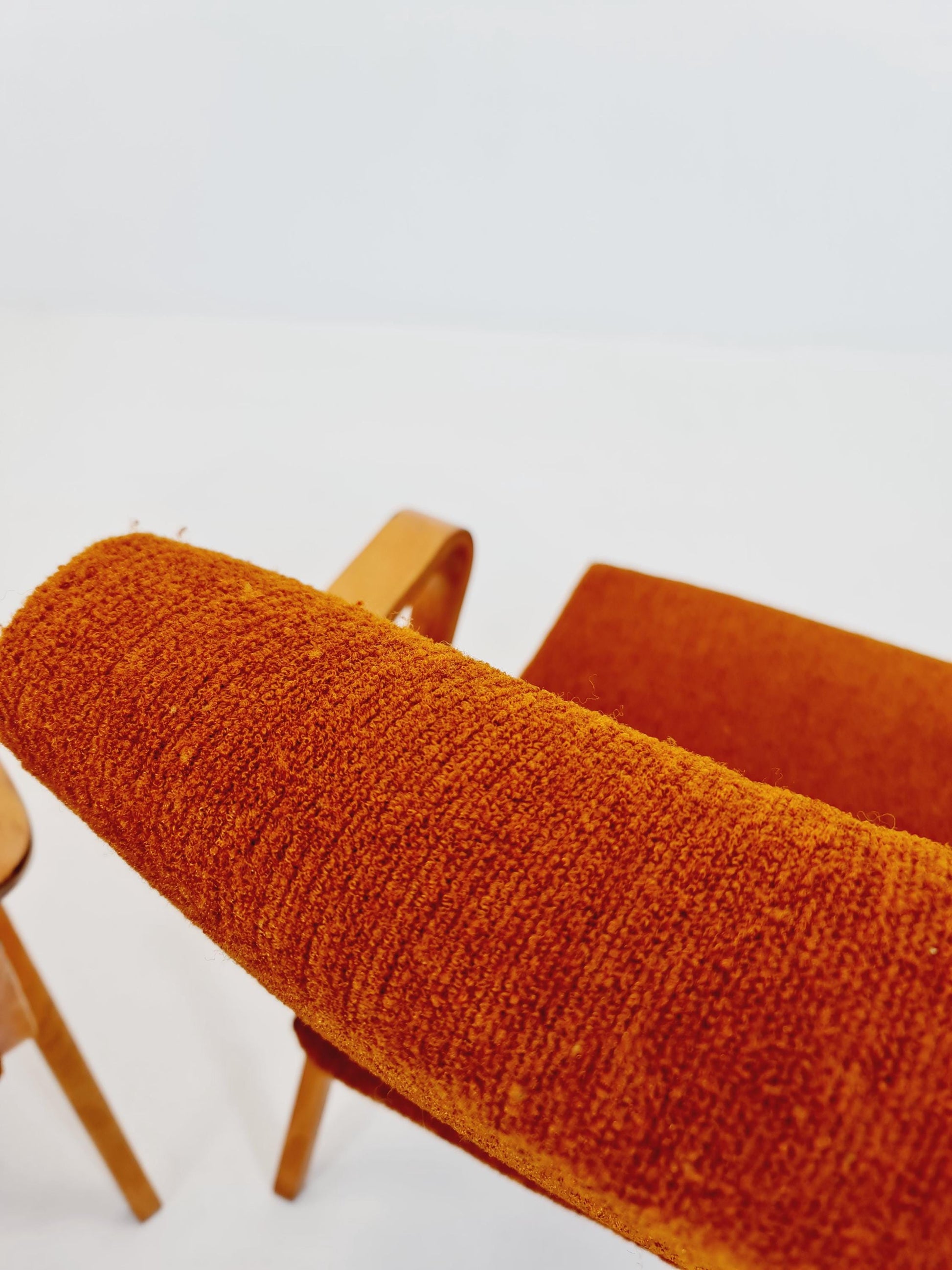 Bau haus pair of German lounge armchair By Selman Selmanagic for VEB Hellerau 1950s