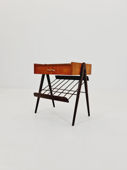 Midcentury Danish teak vintage Side table/ Bedside table/ Night stand, 1960s