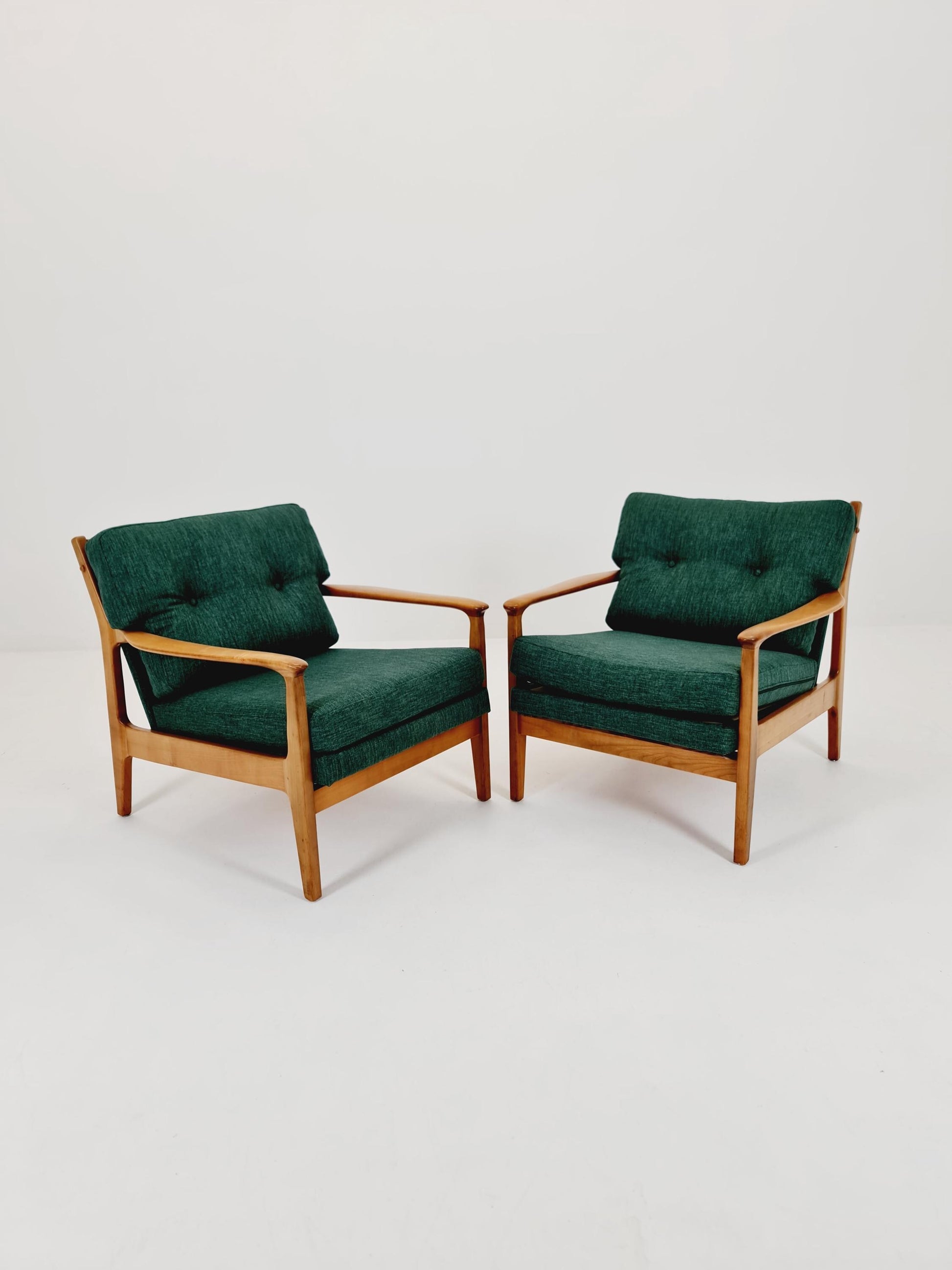 Midcentury easy chairs by Eugen Schmidt for Soloform, Germany, 1960s, Set of 2