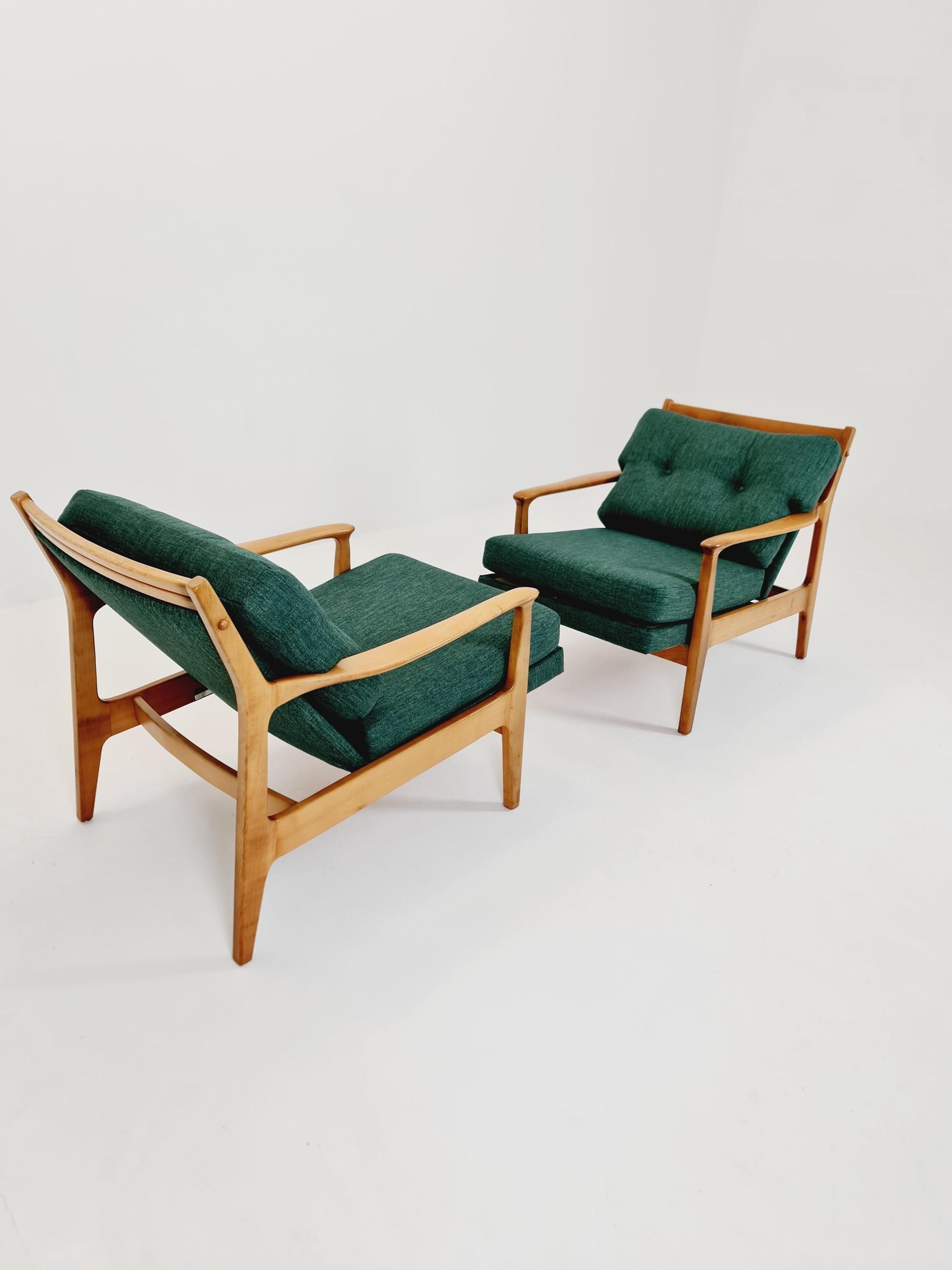 Midcentury easy chairs by Eugen Schmidt for Soloform, Germany, 1960s, Set of 2