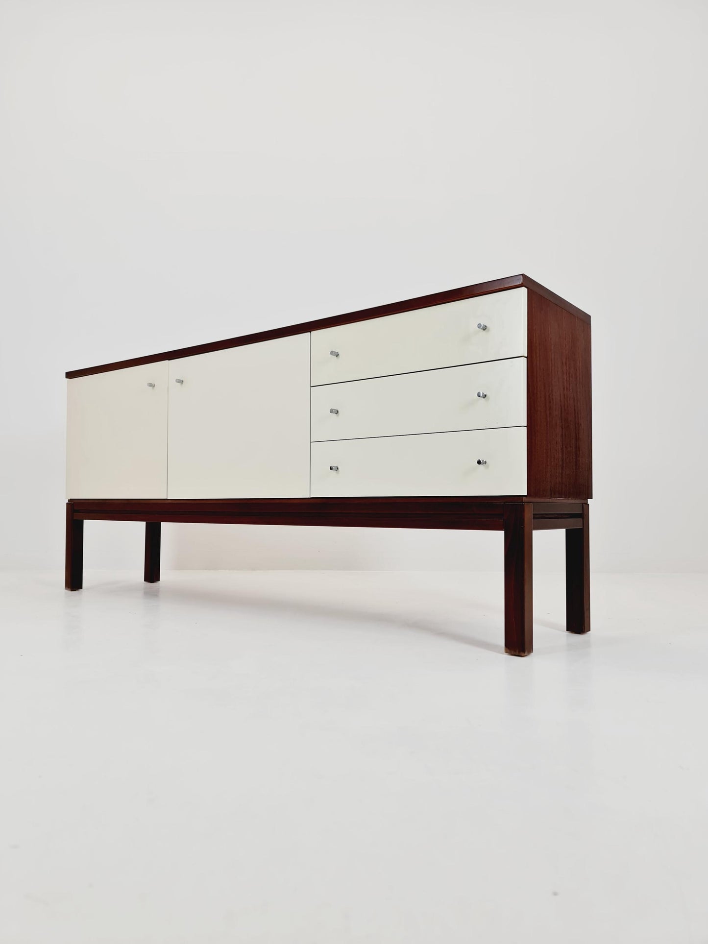Rare Mid Century Modern German Mahagoni Sideboard by Palette Mööbel , 1970s