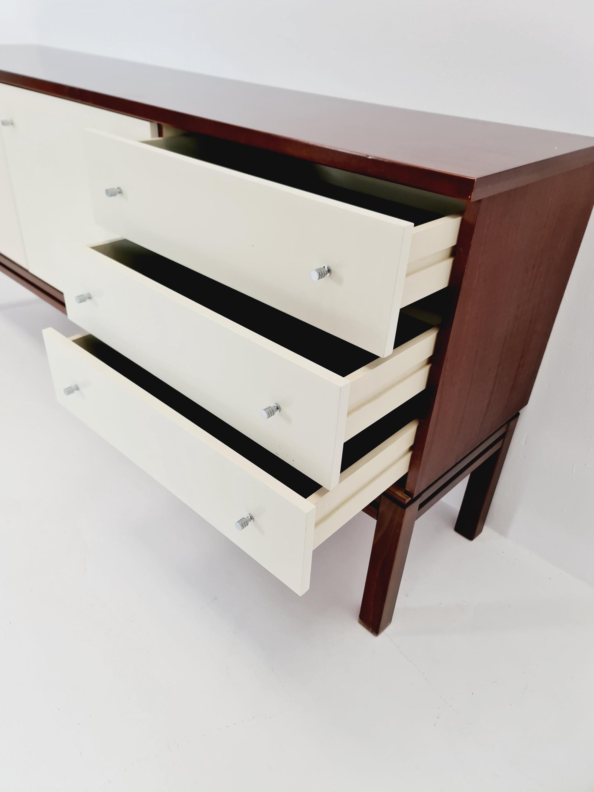 Rare Mid Century Modern German Mahagoni Sideboard by Palette Mööbel , 1970s