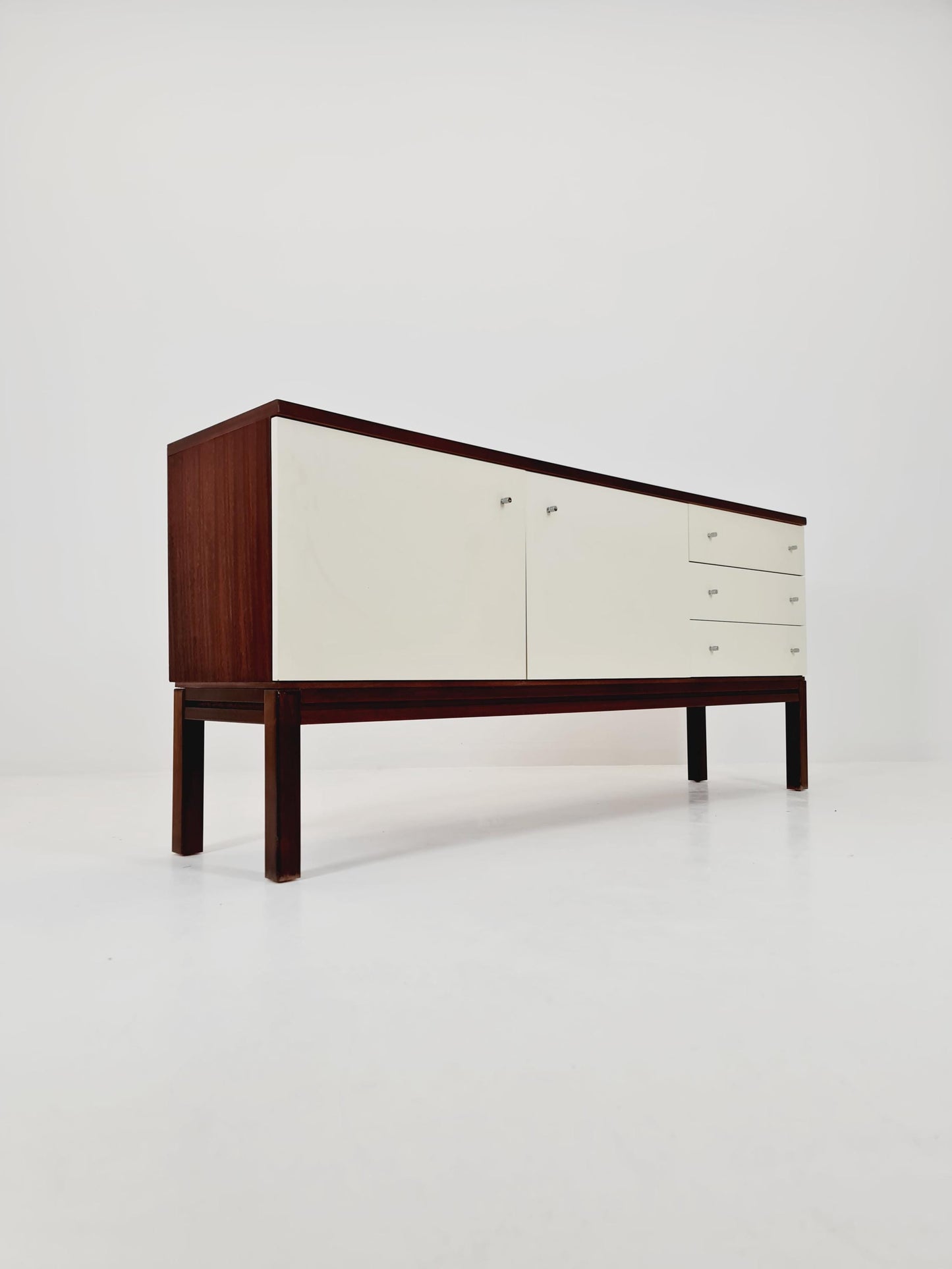 Rare Mid Century Modern German Mahagoni Sideboard by Palette Mööbel , 1970s
