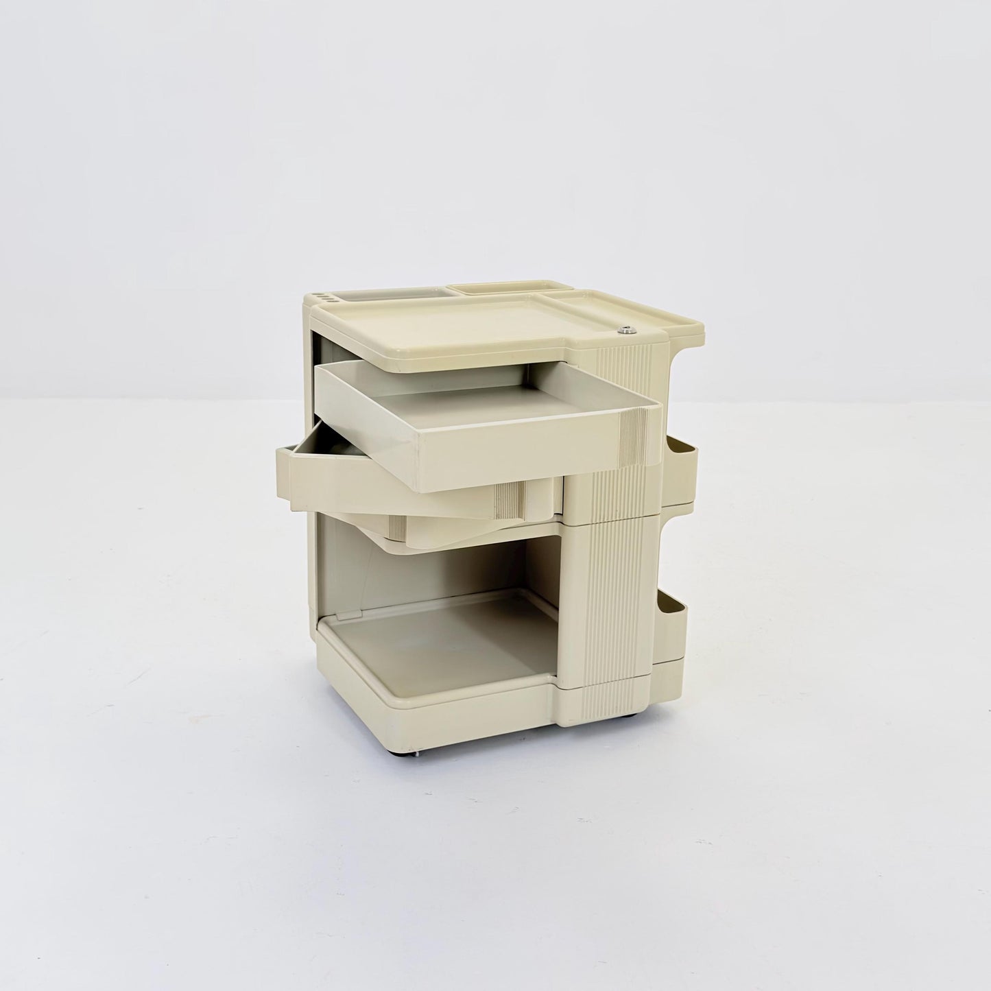 Rare Neolt Superstile Organizer Trolley | Italian Mid Century Storage Cart | Vintage ABS Office Design 1970s.