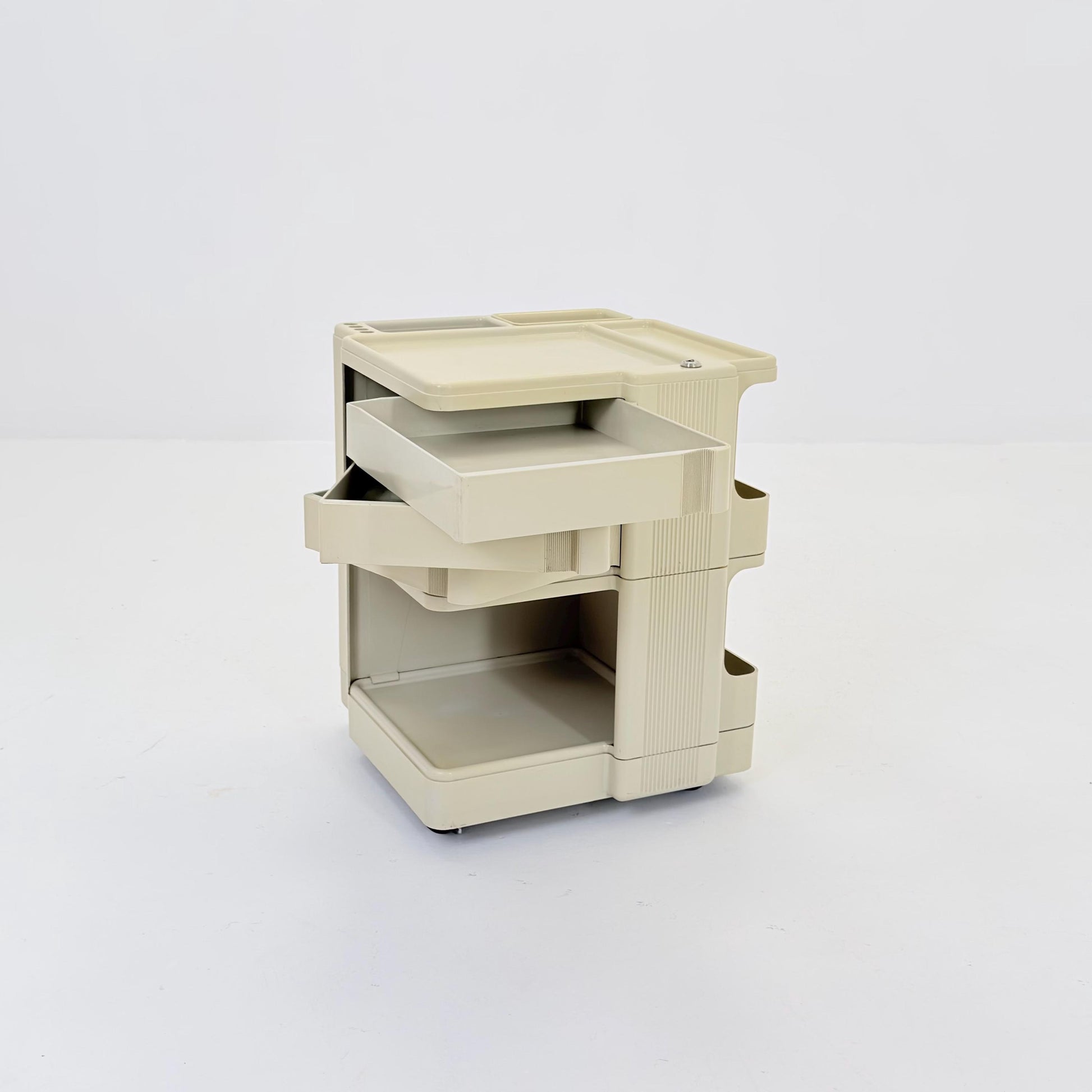 Rare Neolt Superstile Organizer Trolley | Italian Mid Century Storage Cart | Vintage ABS Office Design 1970s.