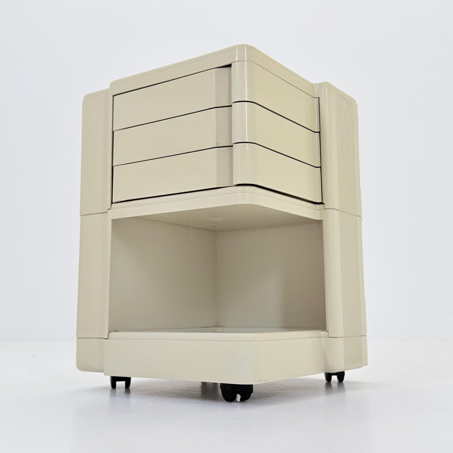 Rare Neolt Superstile Organizer Trolley | Italian Mid Century Storage Cart | Vintage ABS Office Design 1970s.