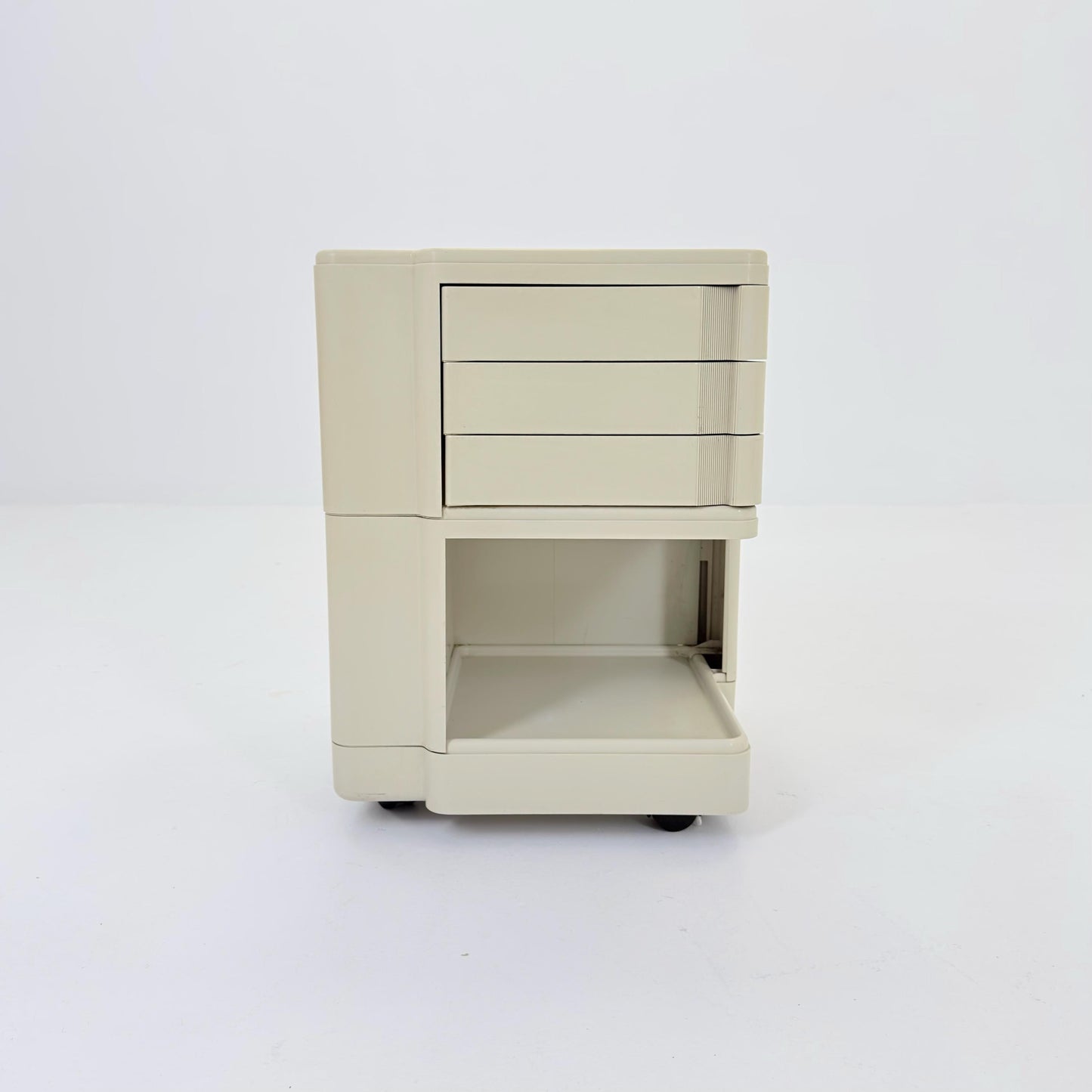 Rare Neolt Superstile Organizer Trolley | Italian Mid Century Storage Cart | Vintage ABS Office Design 1970s.