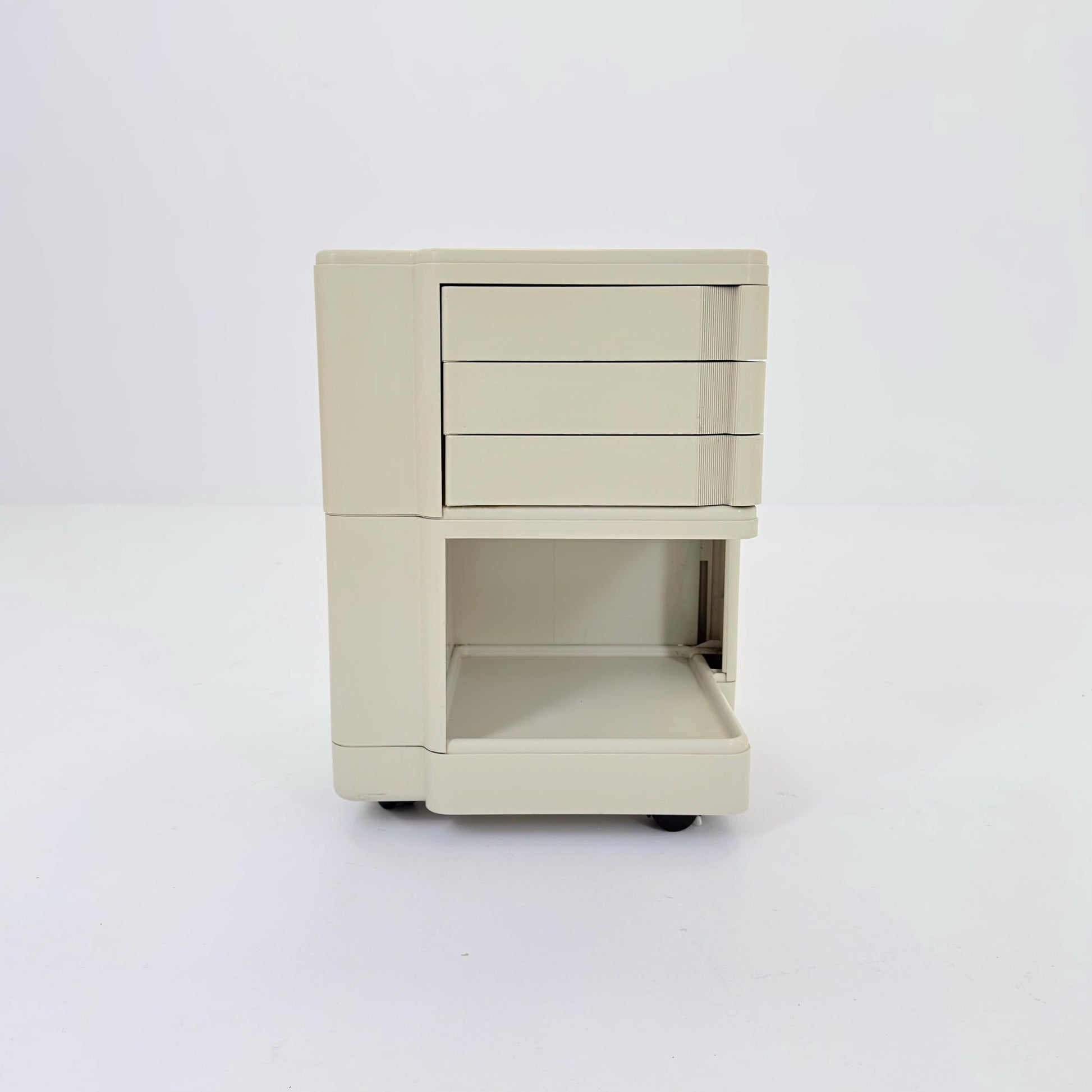 Rare Neolt Superstile Organizer Trolley | Italian Mid Century Storage Cart | Vintage ABS Office Design 1970s.