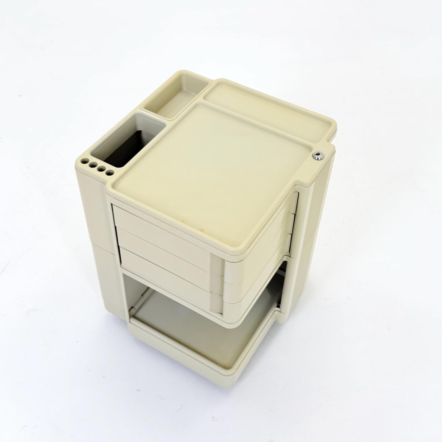 Rare Neolt Superstile Organizer Trolley | Italian Mid Century Storage Cart | Vintage ABS Office Design 1970s.