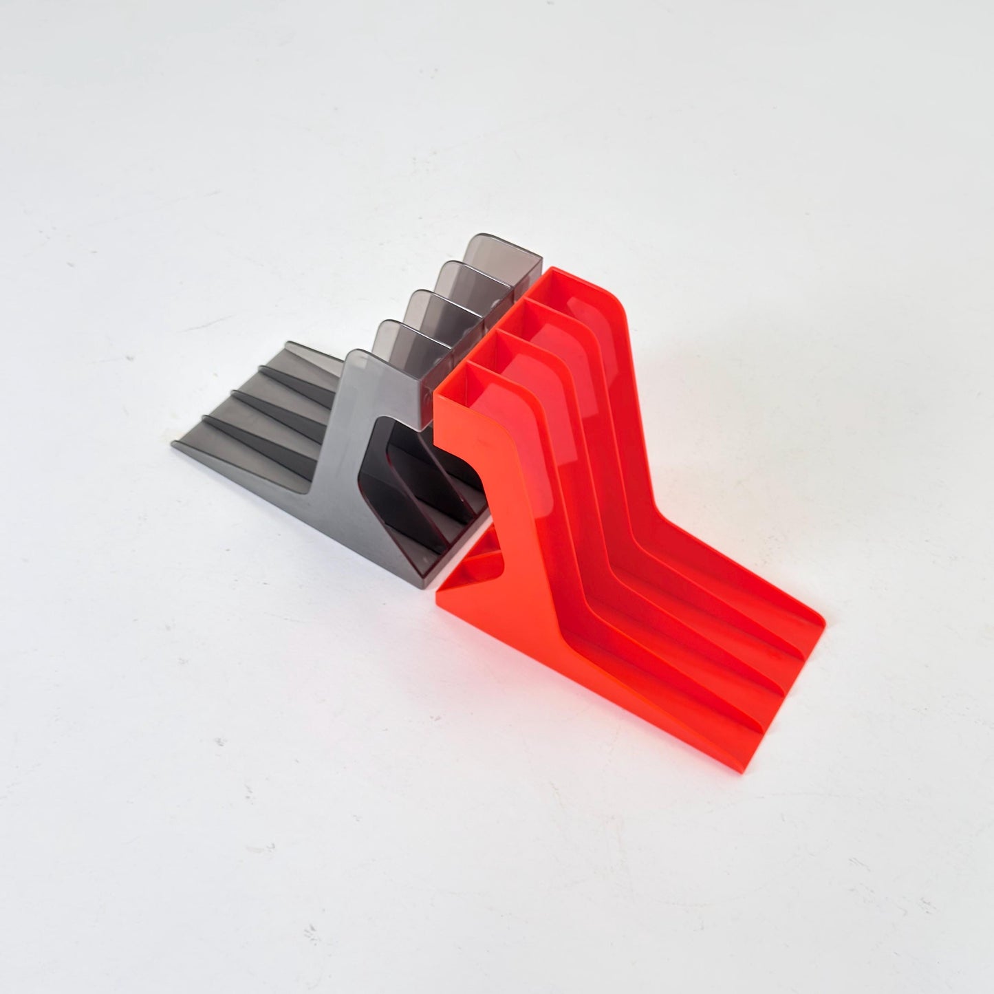 Set of 2 Spaceage Vintage LP rack by Gustavsberg Sven-Eric Juhlin 1970s