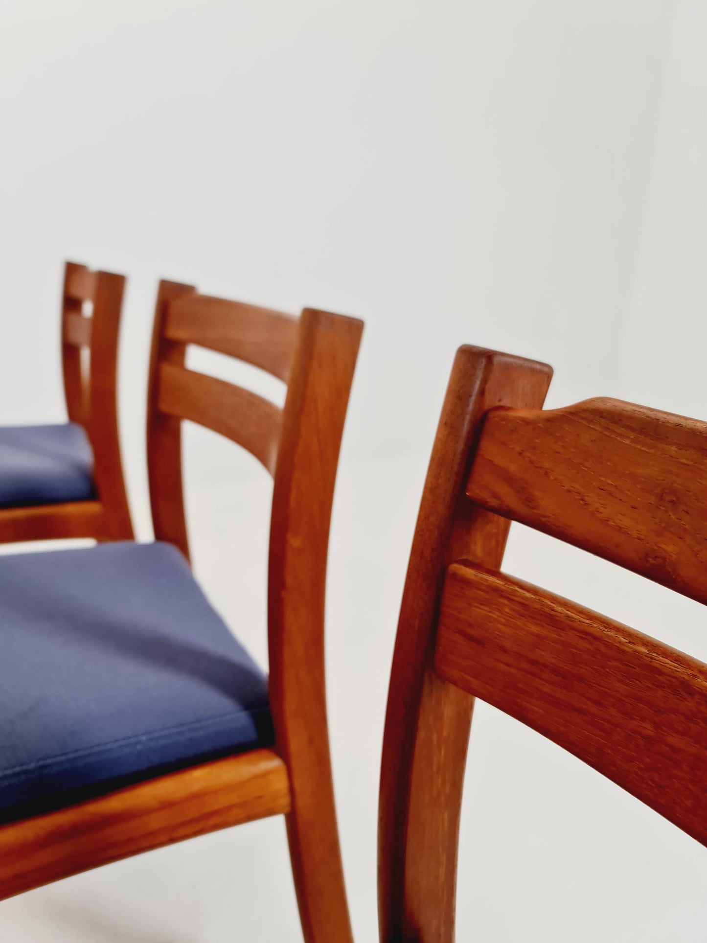 Mid Century Danish solid teak dining Chairs by Dyrlund,Set of 6, 1960s