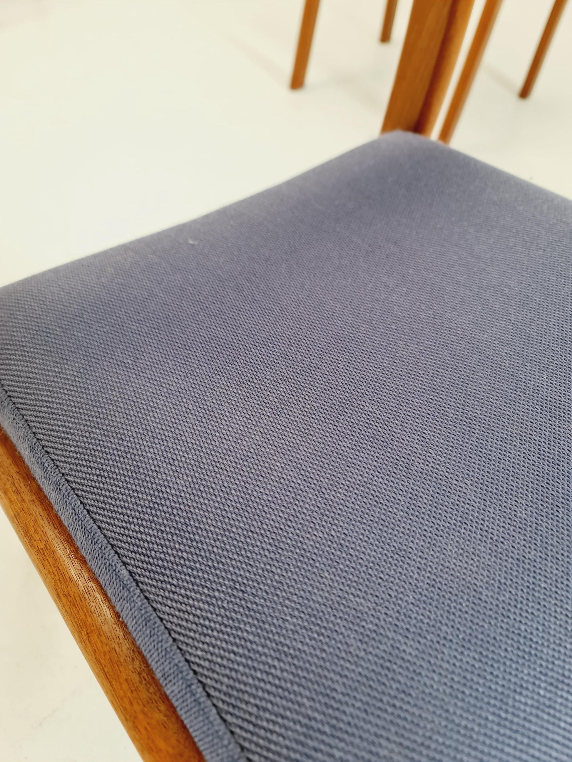 Mid Century Danish solid teak dining Chairs by Dyrlund,Set of 6, 1960s
