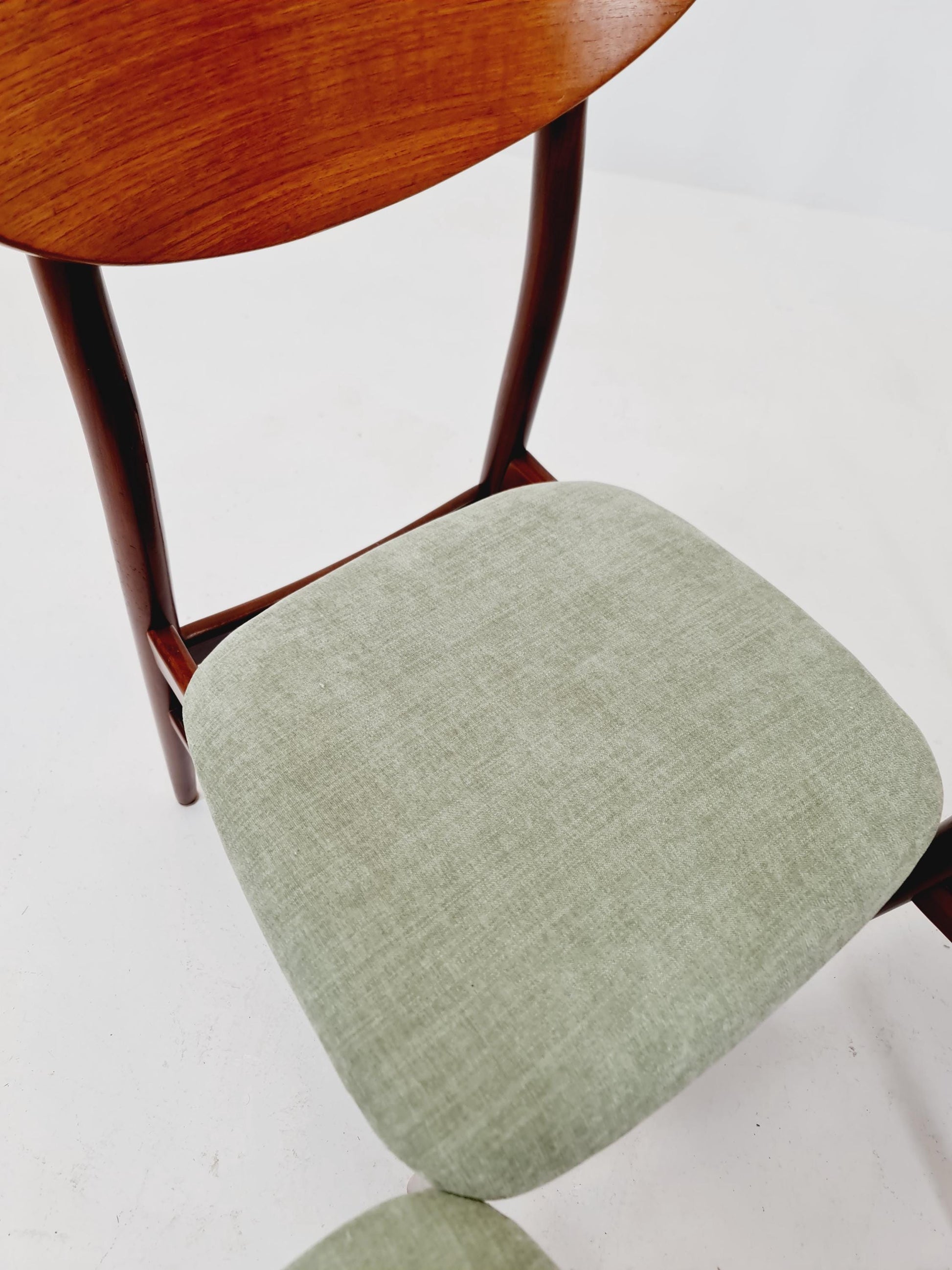 Vintage Danish solid teak dining Chairs By Lübke Germany , 1960s, Set of 4