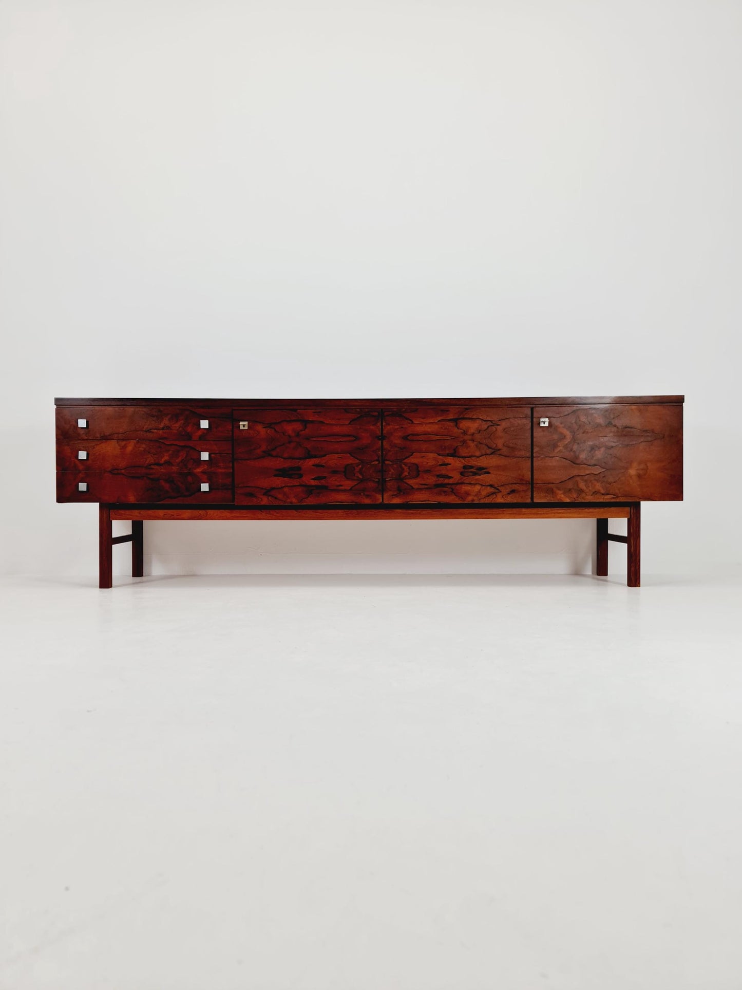 Rare Mid Century Modern German Rosewwod Sideboard, 1960s