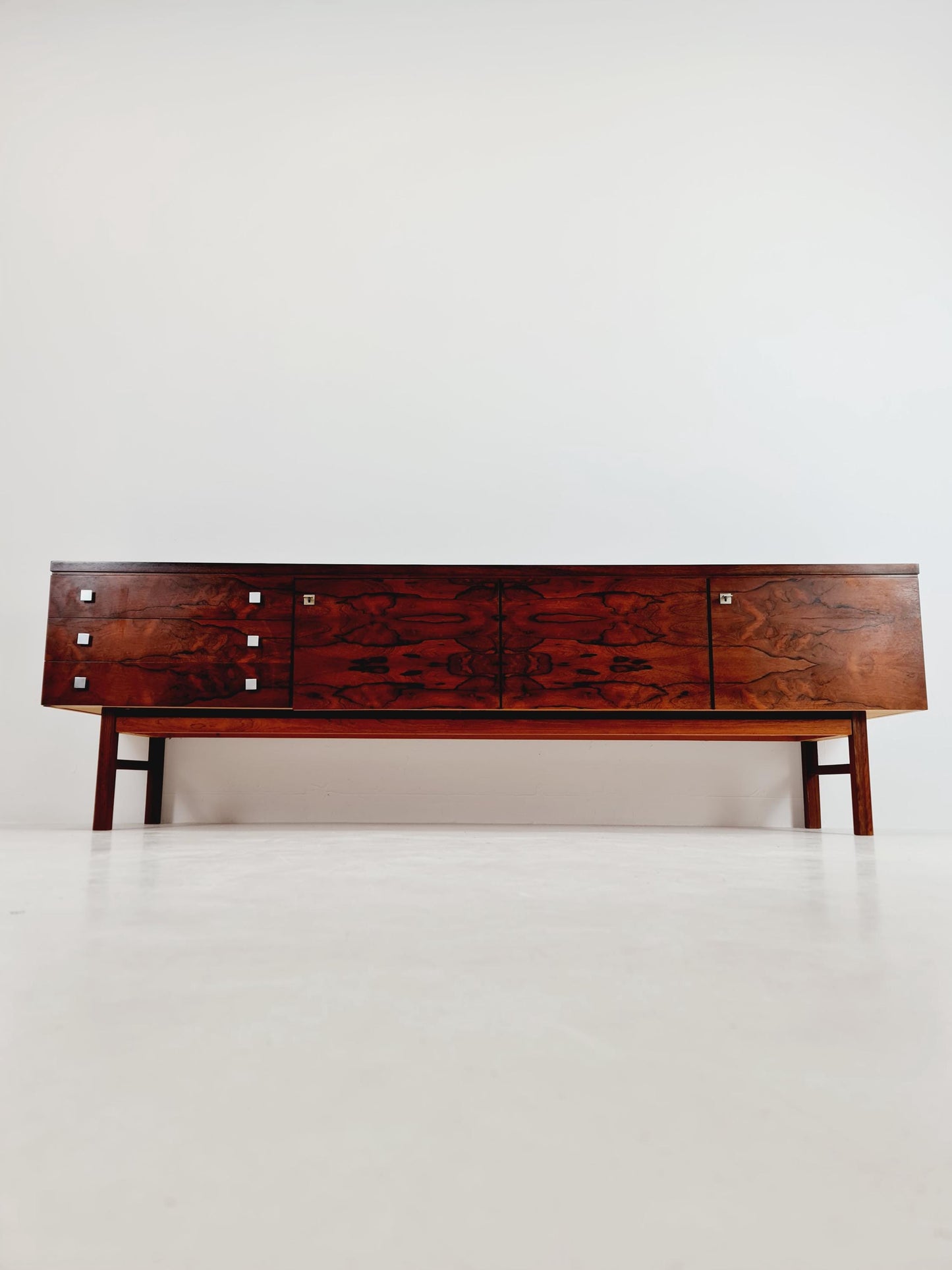 Rare Mid Century Modern German Rosewwod Sideboard, 1960s
