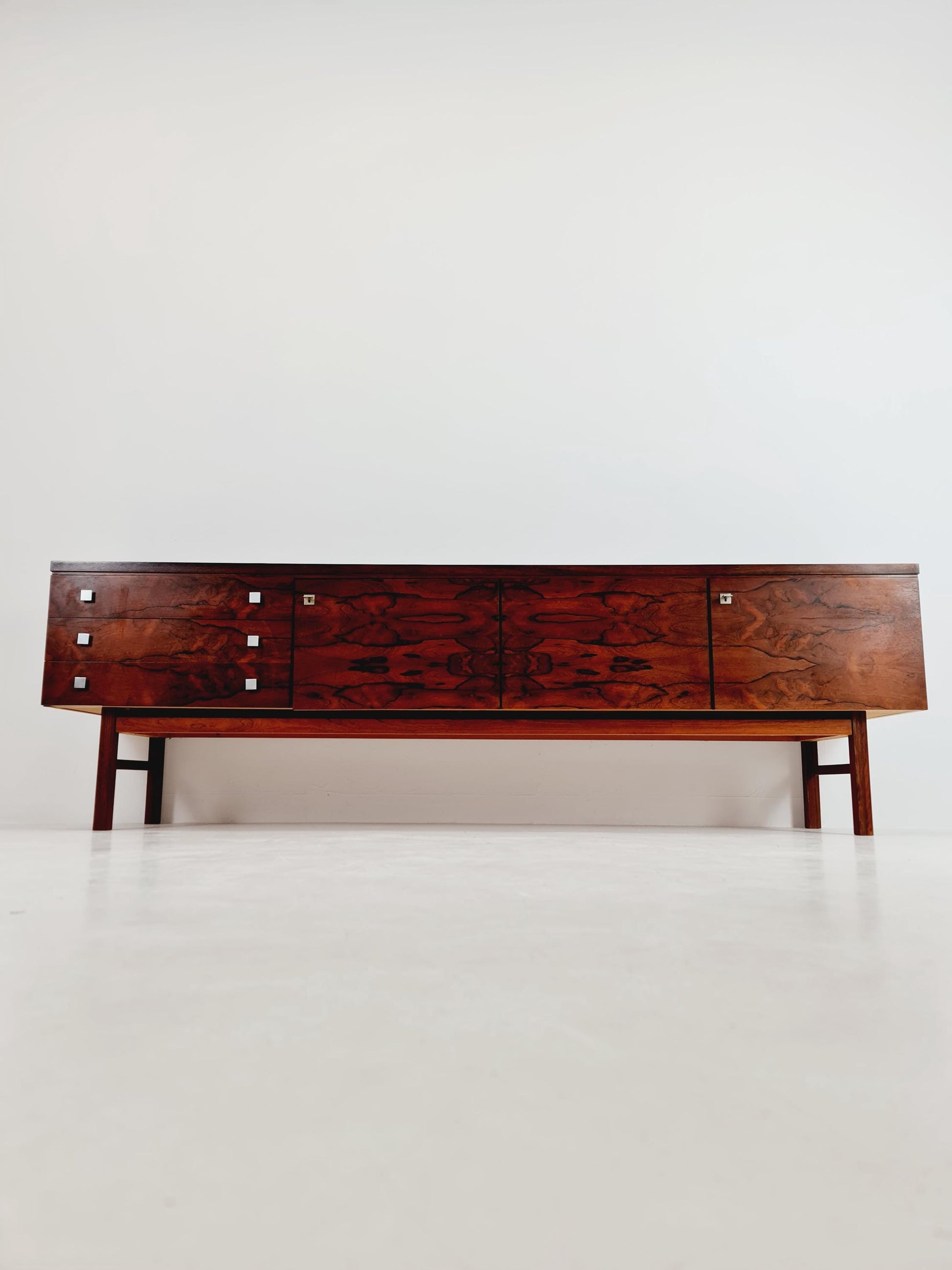 Rare Mid Century Modern German Rosewwod Sideboard, 1960s
