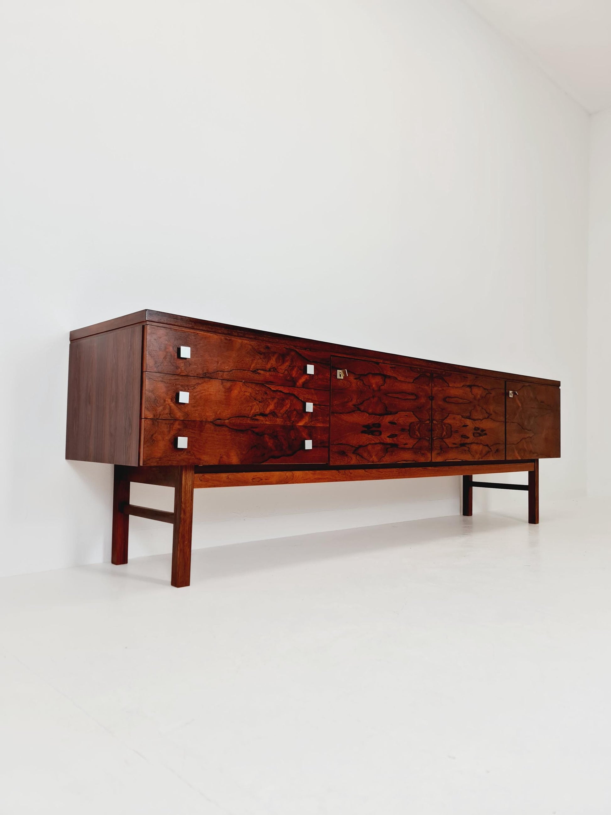 Rare Mid Century Modern German Rosewwod Sideboard, 1960s