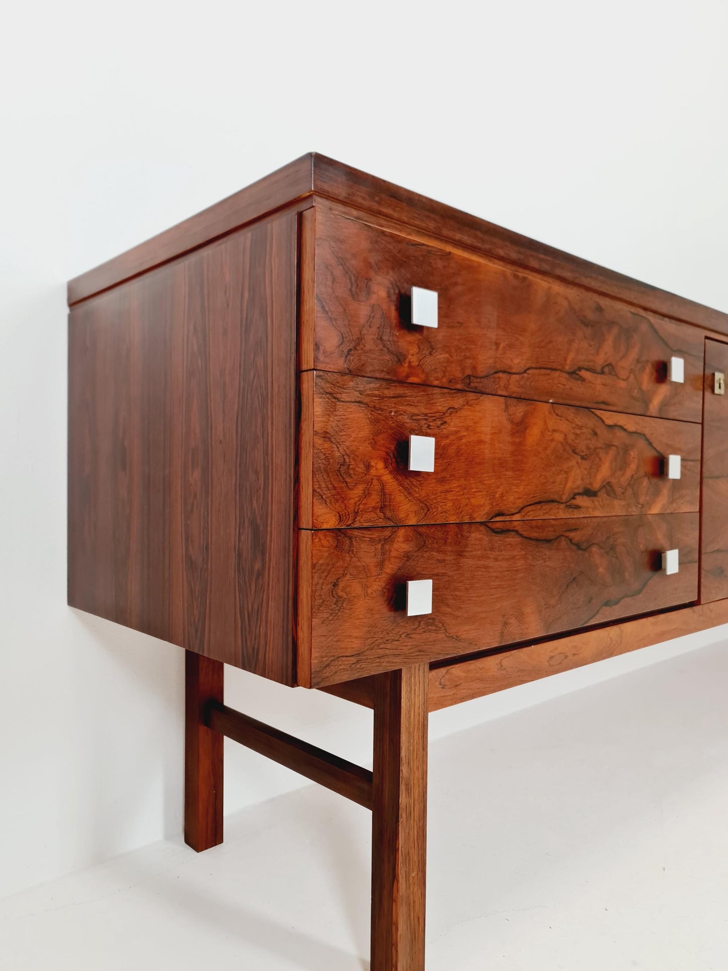 Rare Mid Century Modern German Rosewwod Sideboard, 1960s