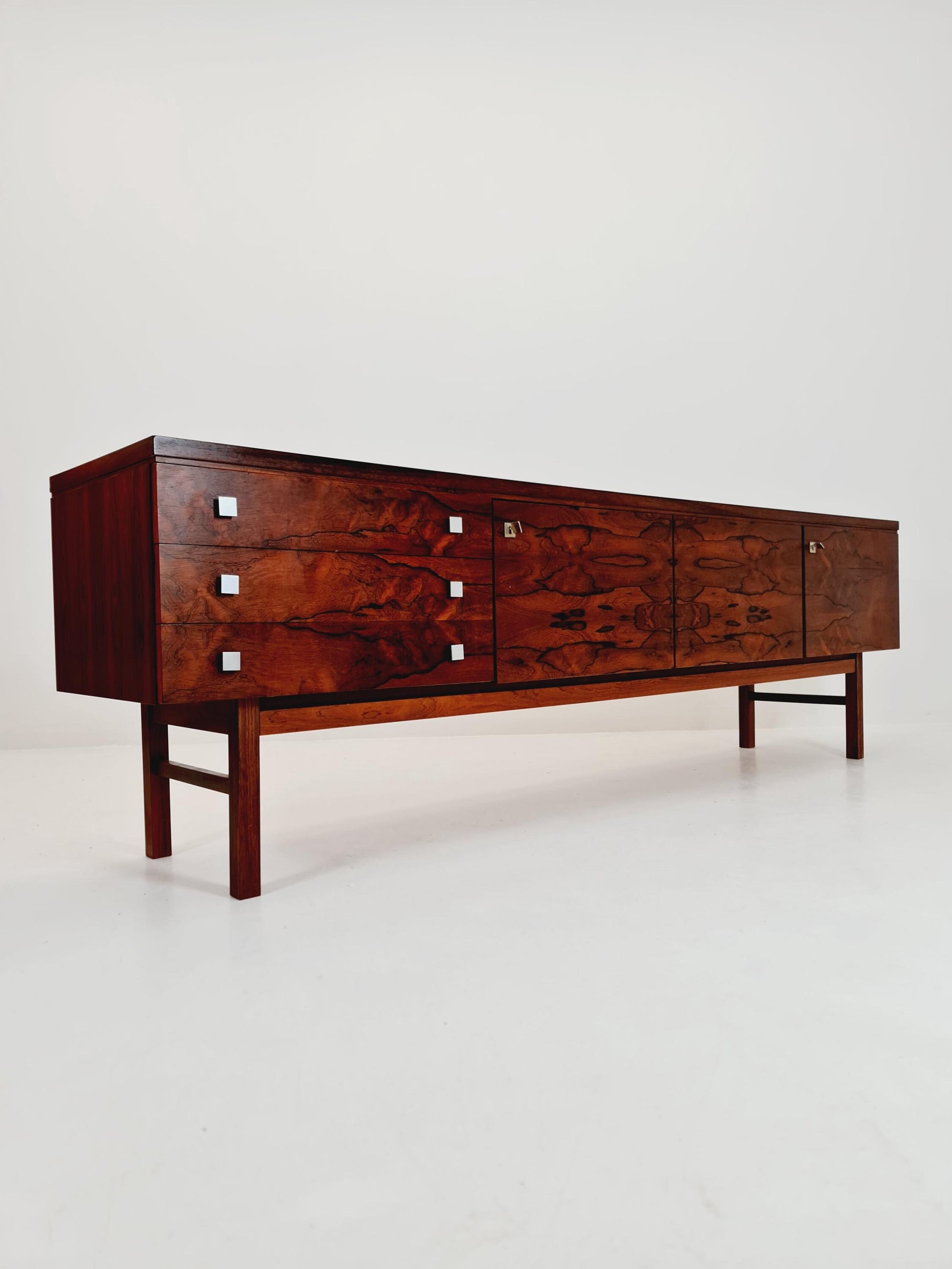 Rare Mid Century Modern German Rosewwod Sideboard, 1960s