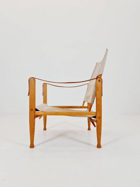 Rare Mid-Century Safari Chair by Rud Rasmussen Denmark 1970s