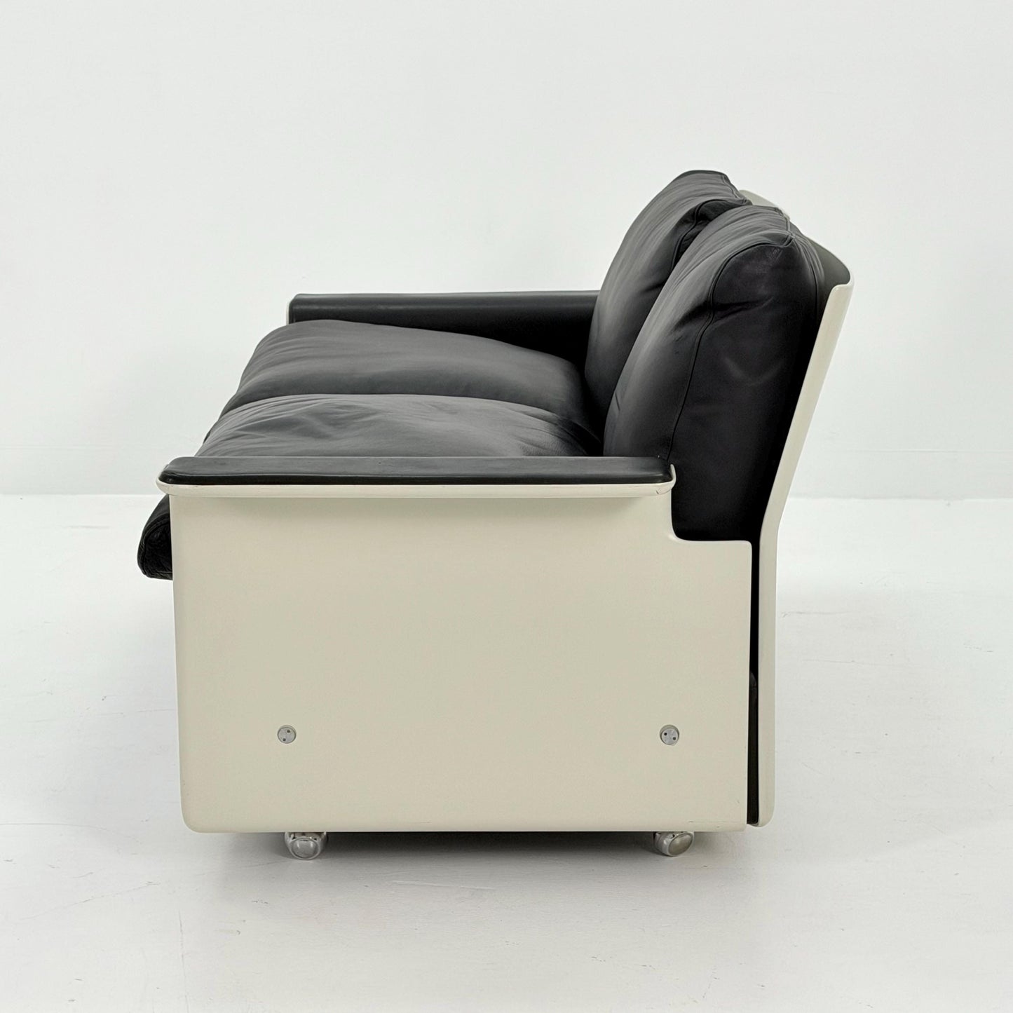 Mid century Ultra-Rare Space Age two seater sofa RZ62 by Dieter Rams for Vitsoe, 1960s Germany