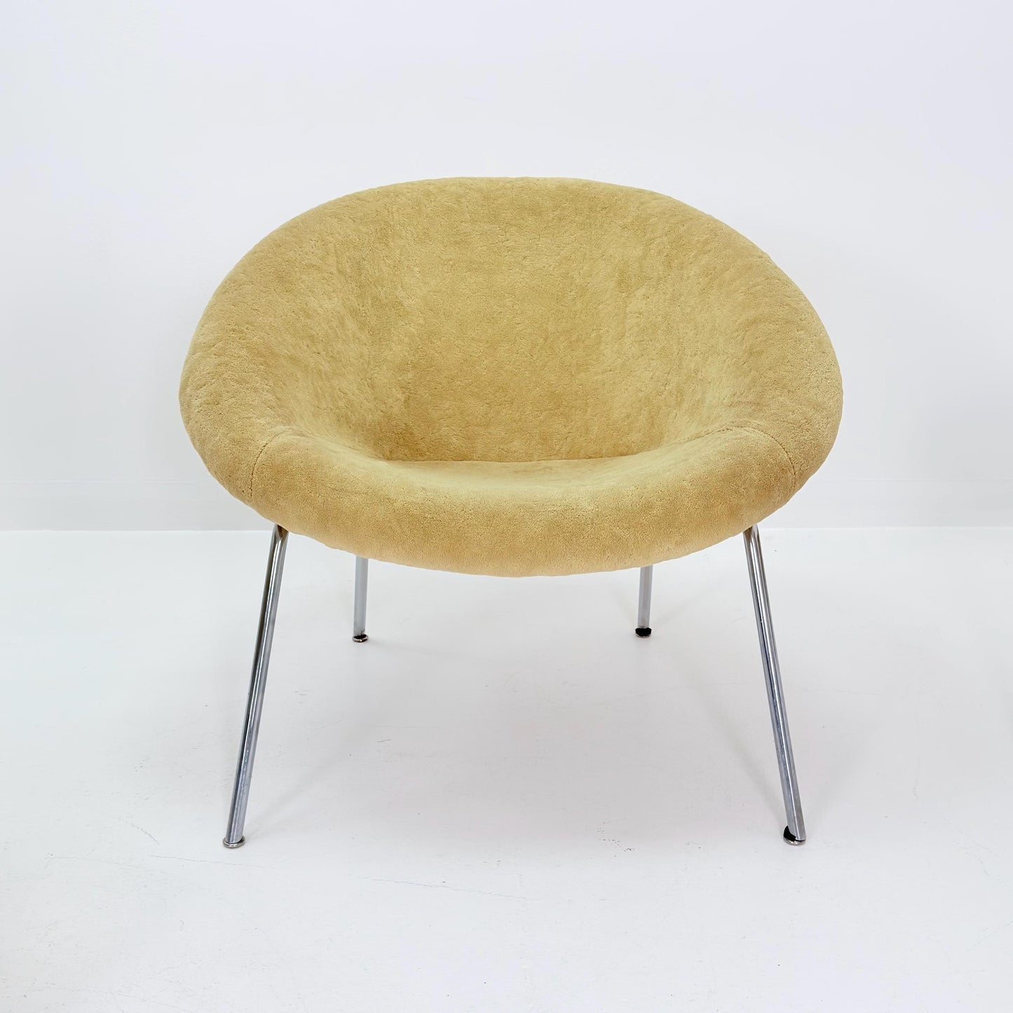 Set of 4 Walter Knoll 369 Lounge Chairs – Mid-Century Modern, Beige Mohair Wool, Germany 1970s