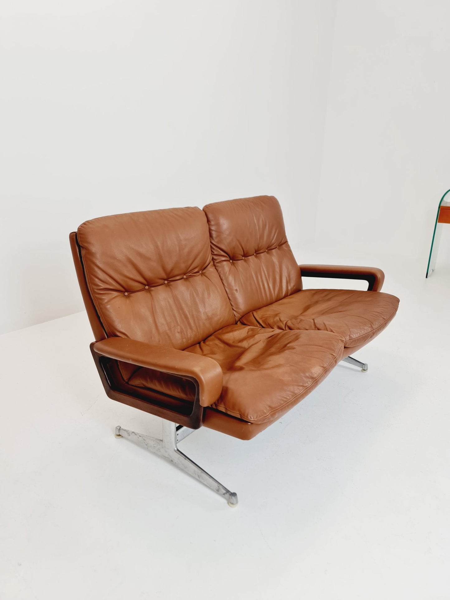 Midcentury sofa King by Andre Vanenbrouck for strässle Switzerland ,1970s