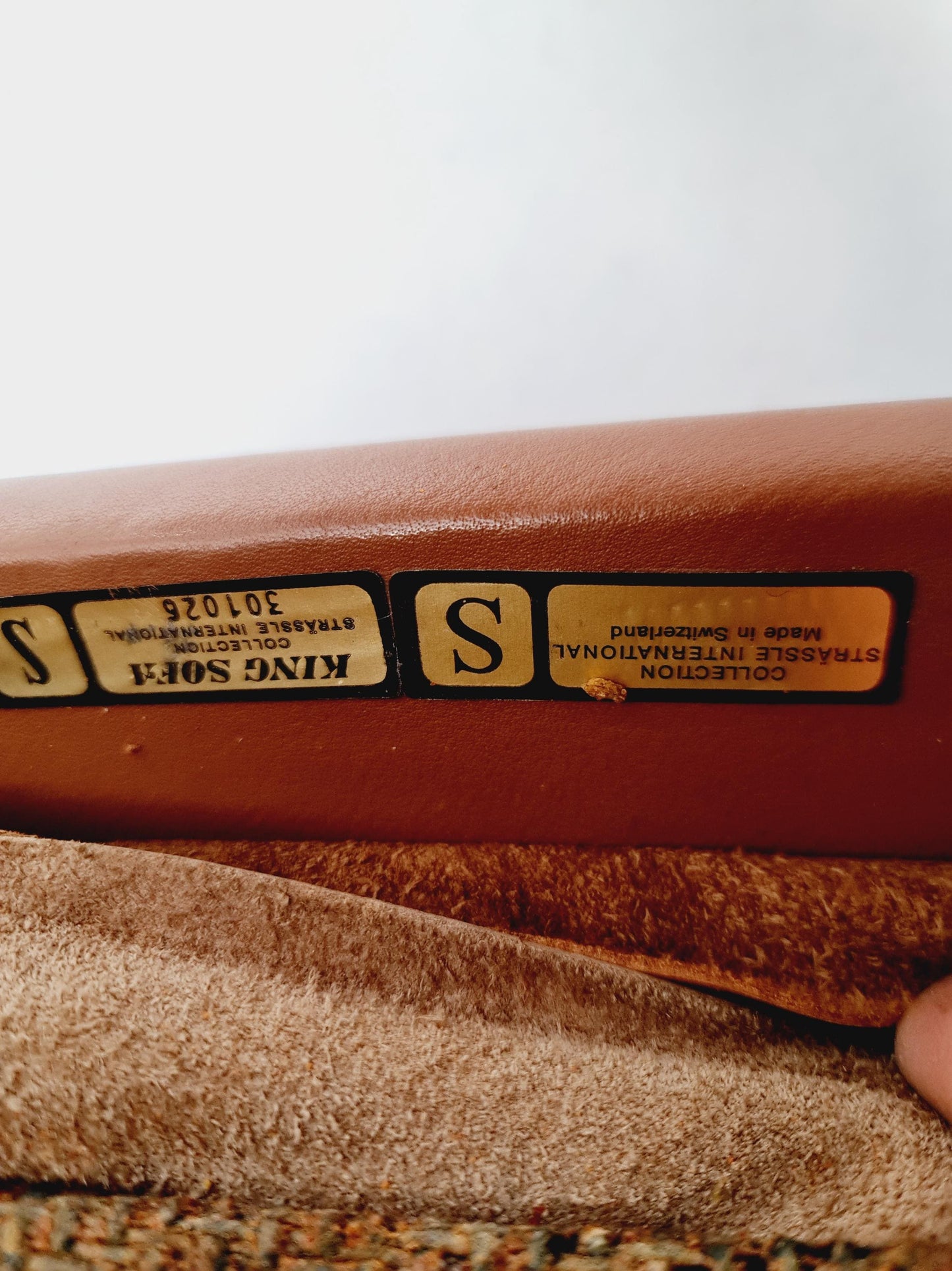 Midcentury sofa King by Andre Vanenbrouck for strässle Switzerland ,1970s