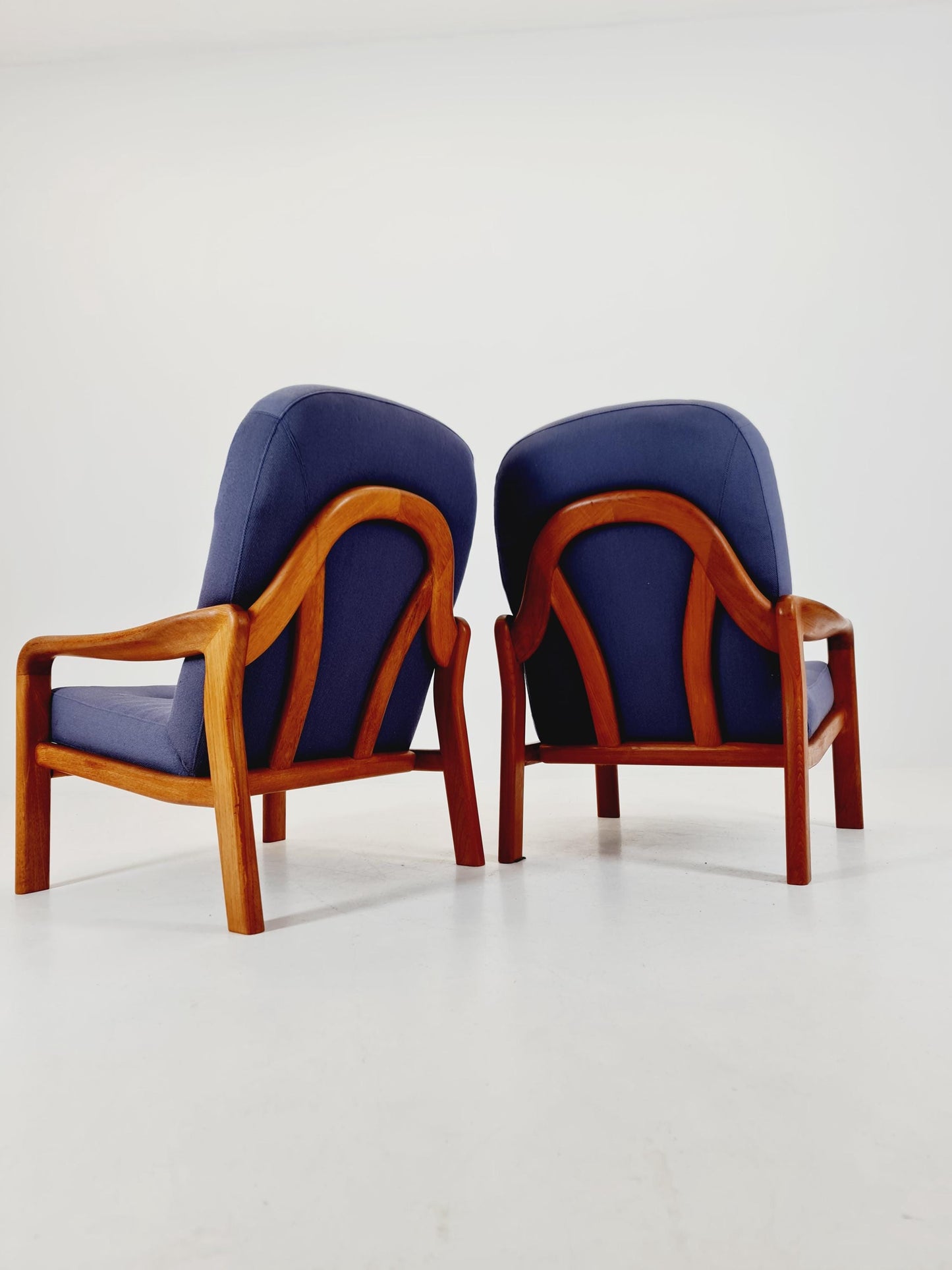Mid century teak easy lounge chairs by Arne Wahl Iversen for Komfort , 1960s set of 2