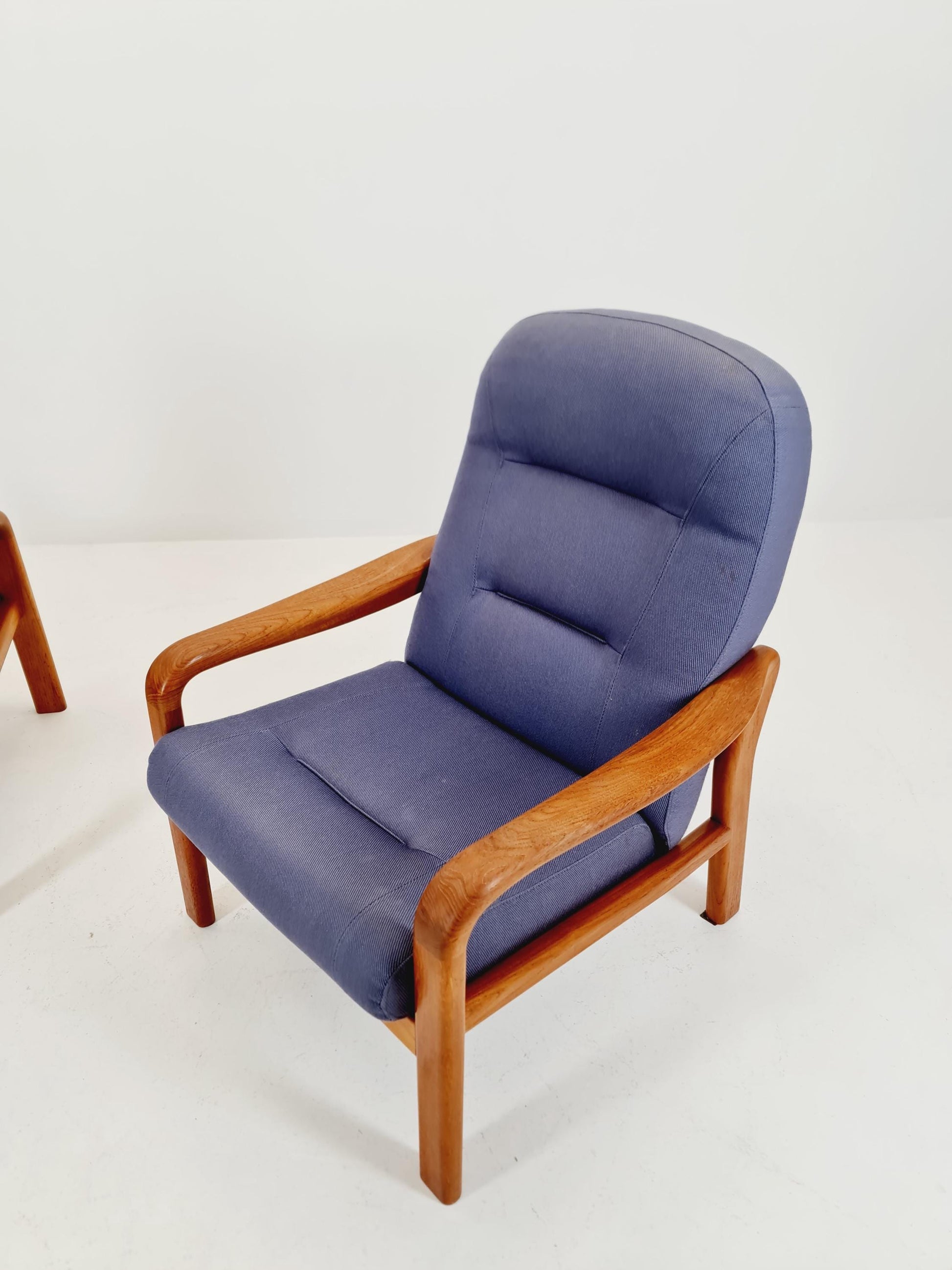 Mid century teak easy lounge chairs by Arne Wahl Iversen for Komfort , 1960s set of 2