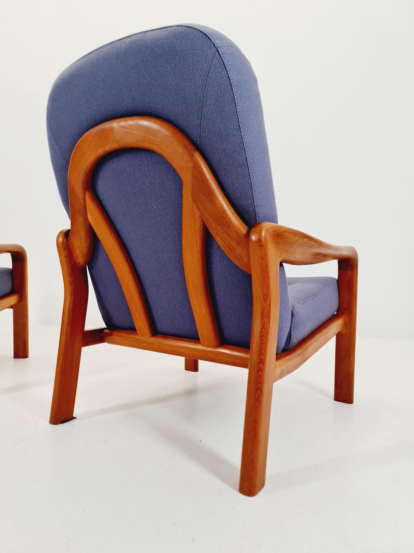 Mid century teak easy lounge chairs by Arne Wahl Iversen for Komfort , 1960s set of 2