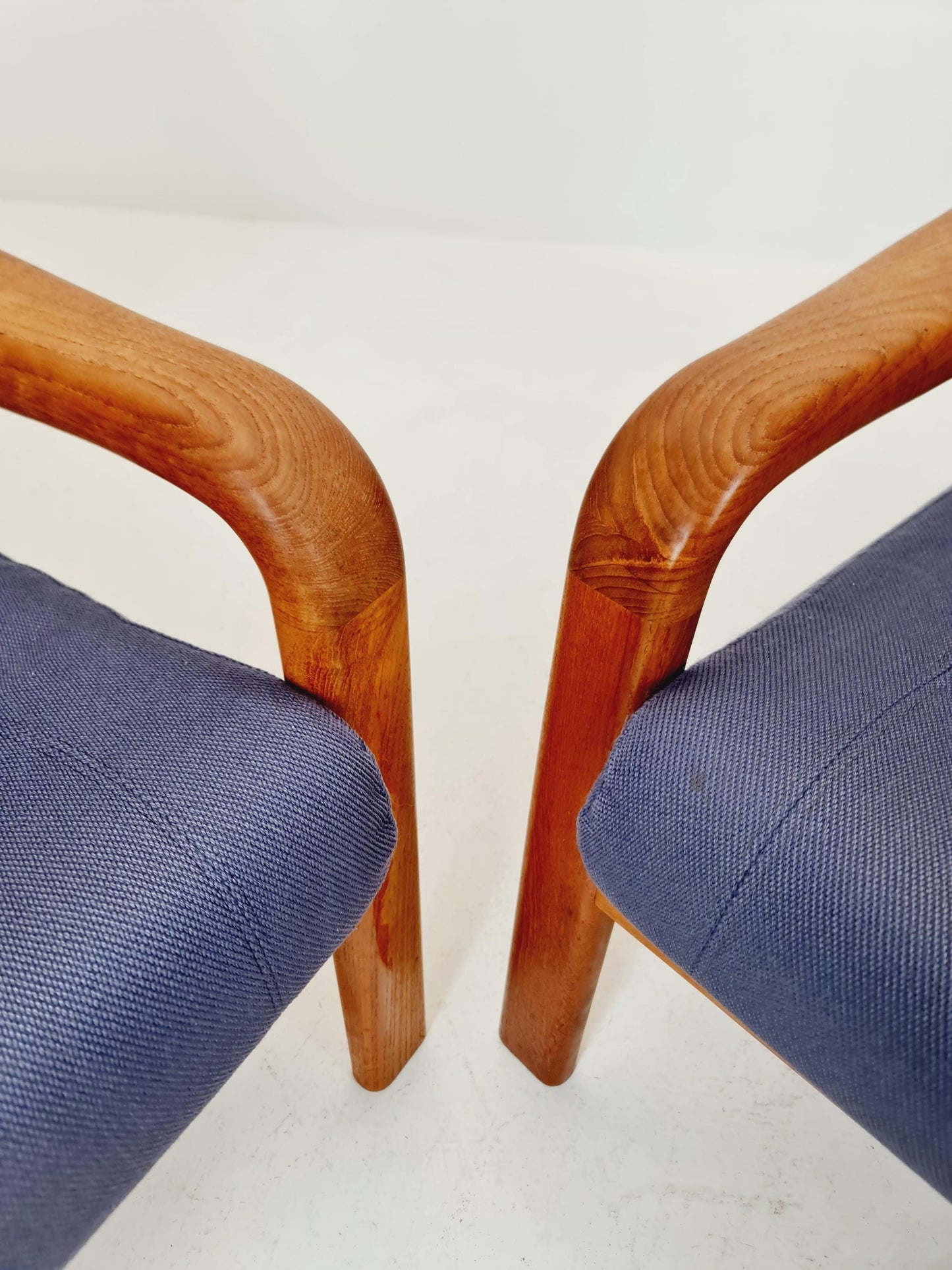 Mid century teak easy lounge chairs by Arne Wahl Iversen for Komfort , 1960s set of 2