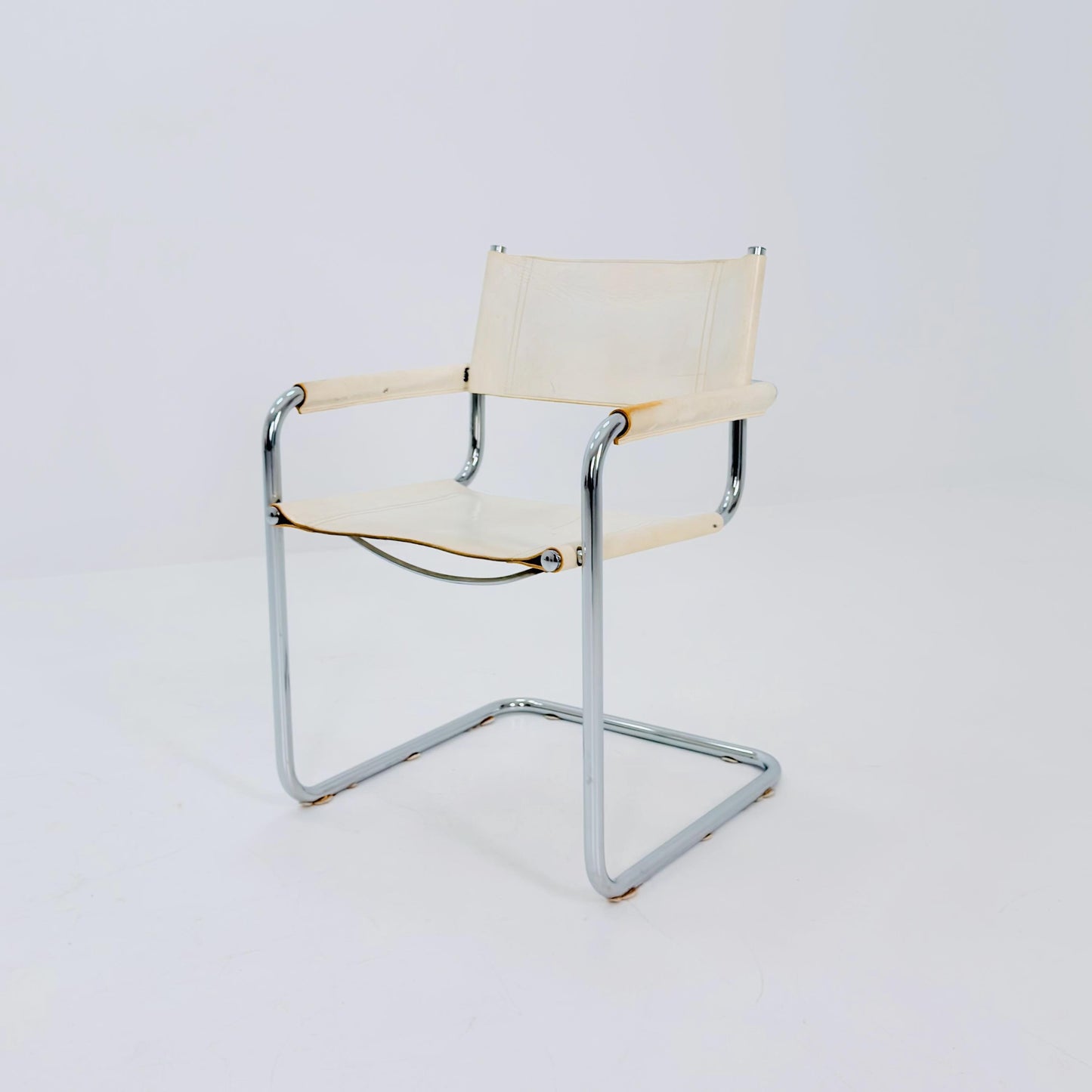 Mid century Bauhaus B34 Cantilever armChair by Mart Stam for Jox Interni, Italy 1980s